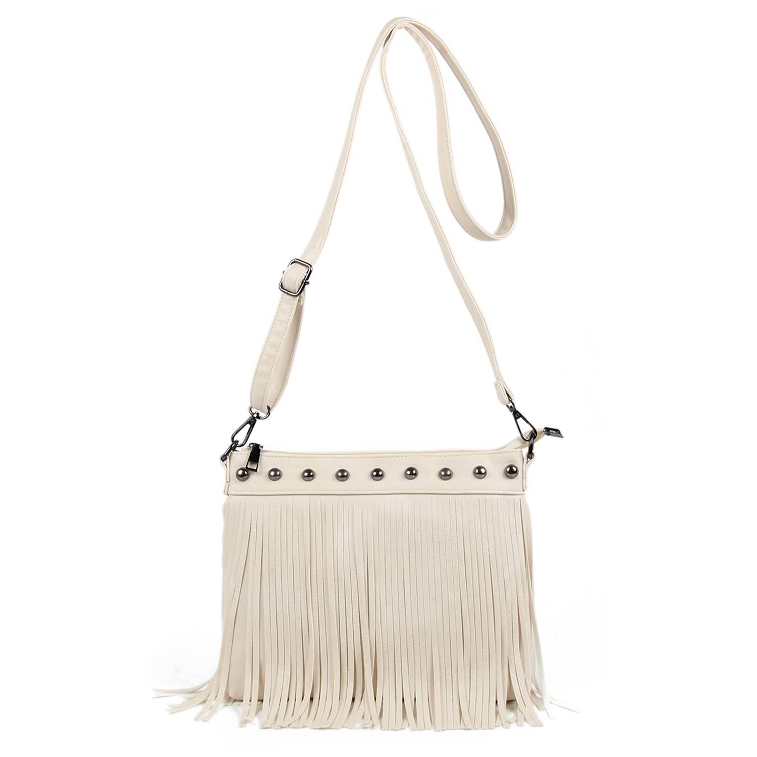 Vintage Emprier Women's Hobo Crossbody Purse with Fringe & Tassel - Small Shoulder Handbag for Casual Outings, Date Nights & Travel Accessories