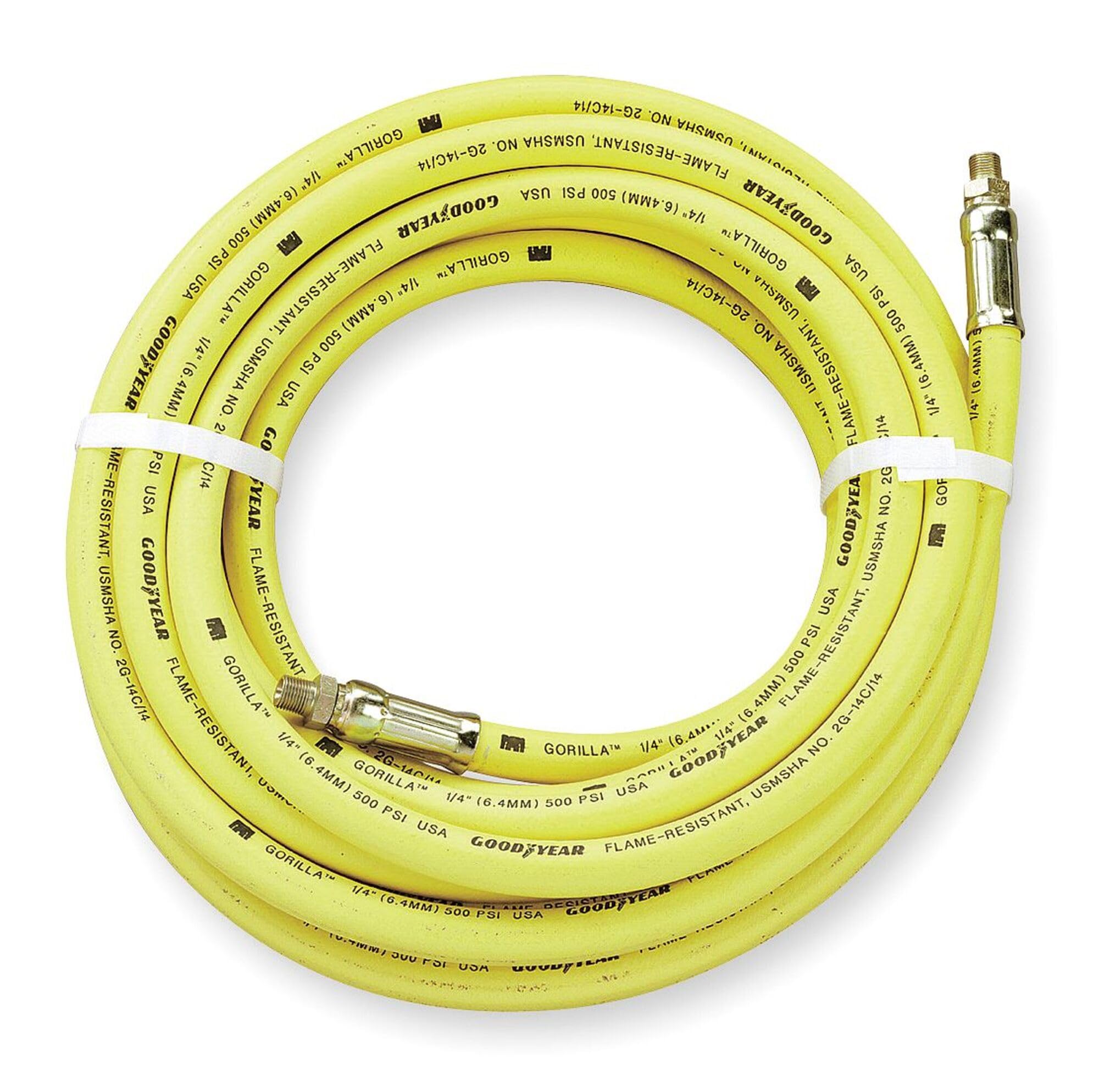 3/4 Inch x 25 Feet Heavy Duty Multipurpose Air Hose - Flexible PVC Construction for Air Compressors, Pneumatic Tools, Inflating Tires, and DIY Projects