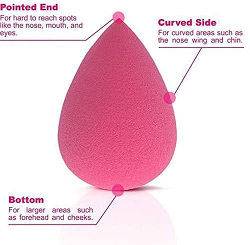 Professional Beauty Blender Makeup Sponge - Soft Foundation & Concealer Blending Tool for Flawless Finish | Perfect for Liquid, Cream & Powder Cosmetics | Ideal for Daily Makeup & Professional Use