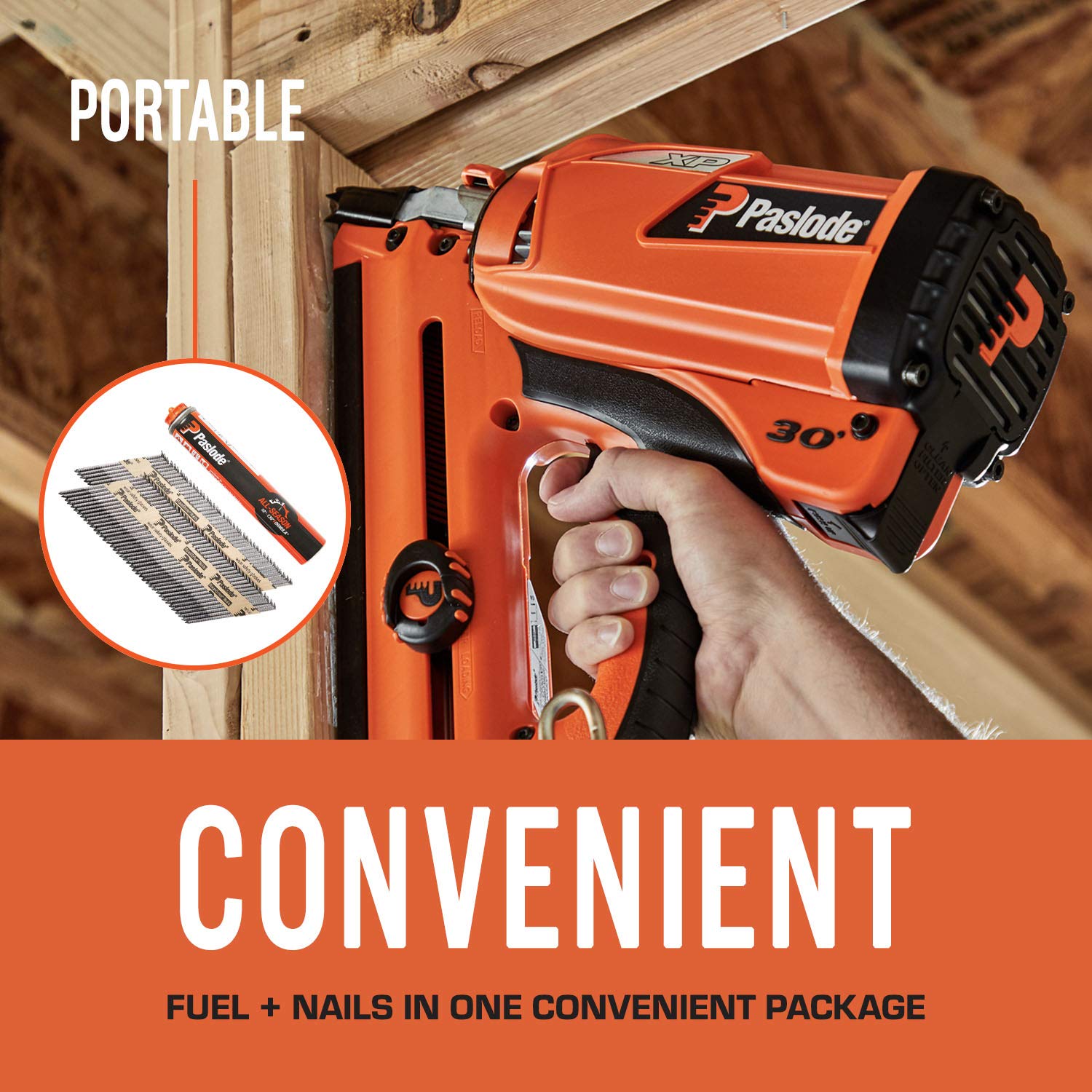 Paslode 3 1/4 Inch x .131 Gauge Smooth Brite Framing Nails with Fuel Cell - 1000 Nails & 1 Fuel Pack (650535) - Perfect for Wood Framing, Roofing, and Construction Projects