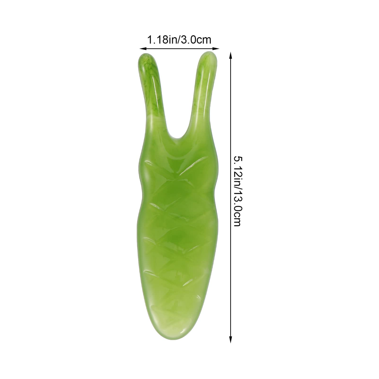 Natural Resin Nose Massager Set - 3pcs Two-Pronged Nose Scrapers & Gua Sha Facial Tools with Jade Stone for Sinus Relief, Acne Treatment & Facial Massage | Perfect for Spa, Home Relaxation & Skincare Routine