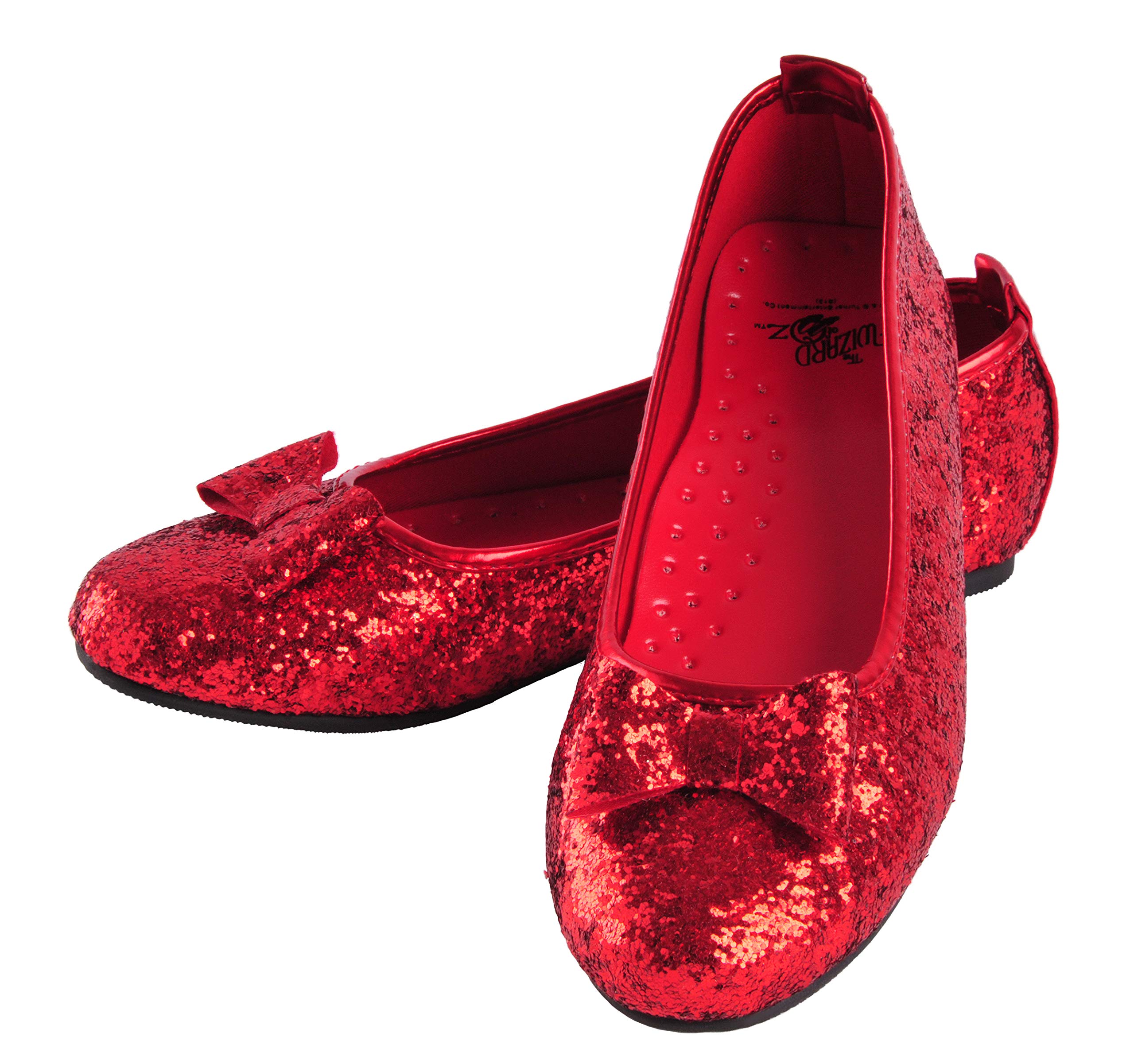 Rubies Wizard Of Oz Deluxe Adult Dorothy Sequin Shoes – Sparkly Red Glitter Heels for Cosplay, Halloween Costume & Themed Parties