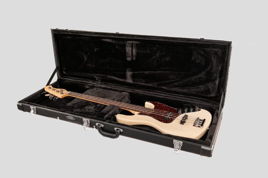 Upstart Electric Bass Guitar Case - Durable Black Gig Bag for Travel & Storage | Perfect for Musicians, Performances & Band Practice
