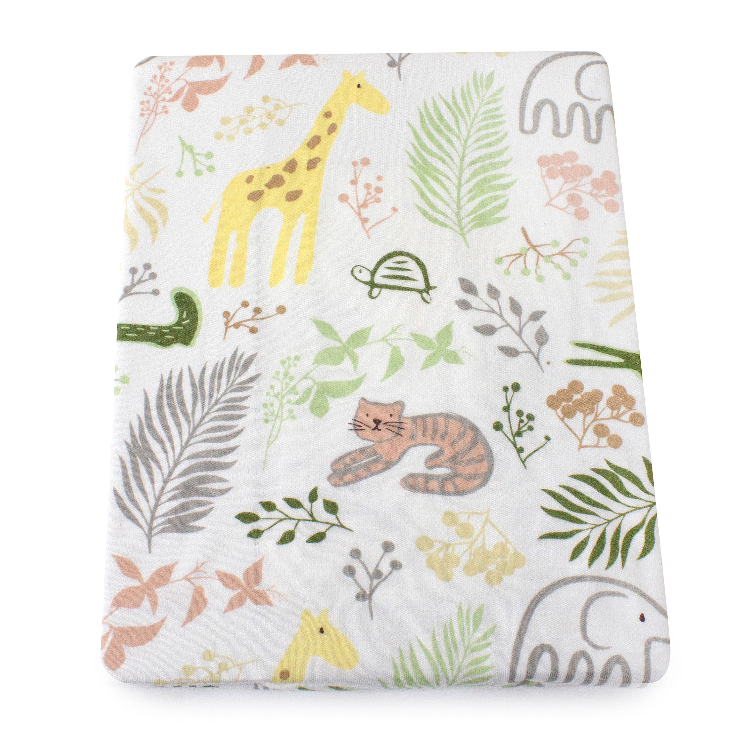 Jungle Bamboo Waterproof Changing Pad Cover - Buy 1 Get 1 Free - Soft & Absorbent for Baby Diaper Changes at Home or On-the-Go