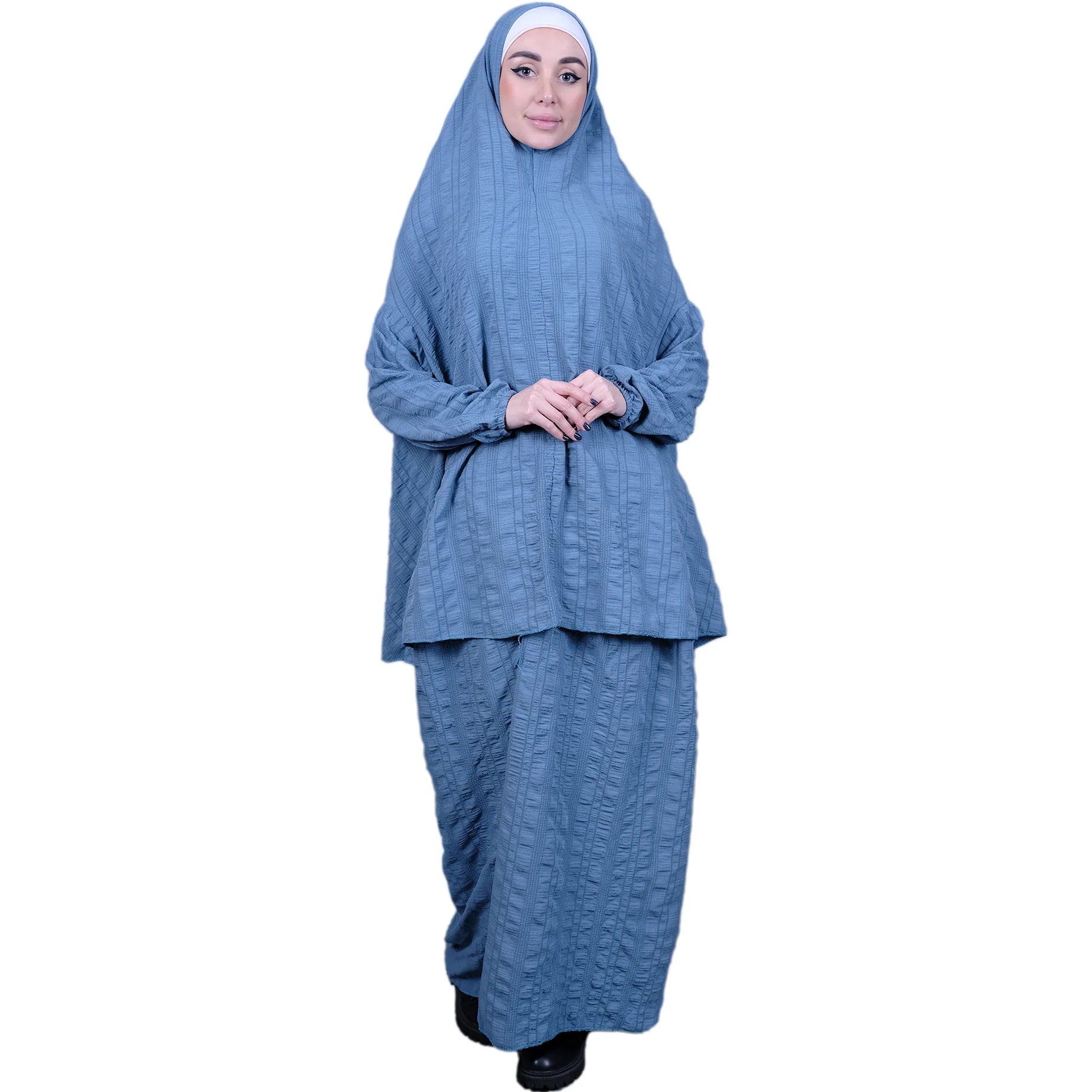 Islamic Prayer Set for Women - Complete Hijab, Prayer Dress & Mat - Perfect for Home, Mosque & Travel Worship