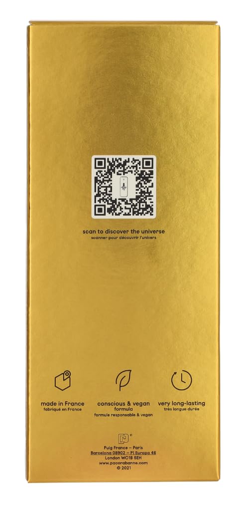Paco Rabanne 1 Million Elixir for Men Eau de Parfum Intense Spray - 3.4 oz / 100ml (2022 New Fragrance) | Long-Lasting Luxury Cologne for Date Night, Special Occasions & Gifting
