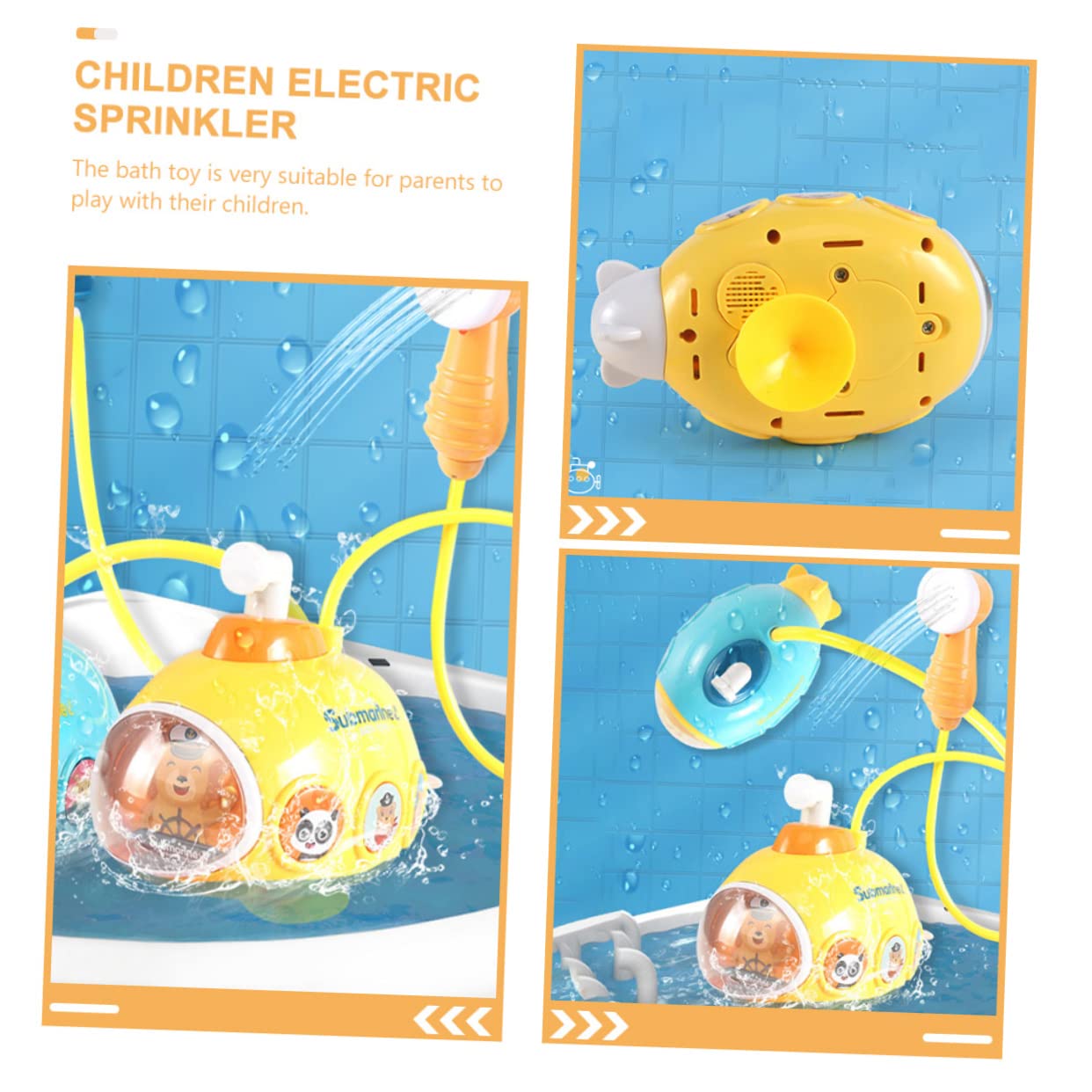 FAVOMOTO 3-Piece Kids Bath Toys Set - Fun Water Play Shower Toys for Toddlers, Durable Plastic Yellow Duck Bath Time Toys for Baby & Children | Perfect for Bathtub, Pool & Outdoor Water Activities