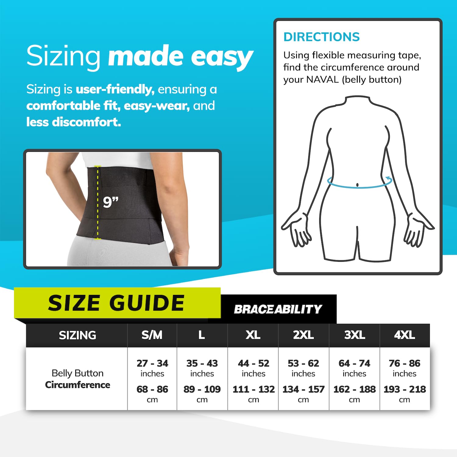 BraceAbility Elastic Low Back Brace - Adjustable Compression Support Belt for Sciatica, Herniated Disc & Lower Back Pain Relief - Ideal for Heavy Lifting, Workouts, Sleeping & Daily Activities - Lumbar Support for Men & Women (Large)