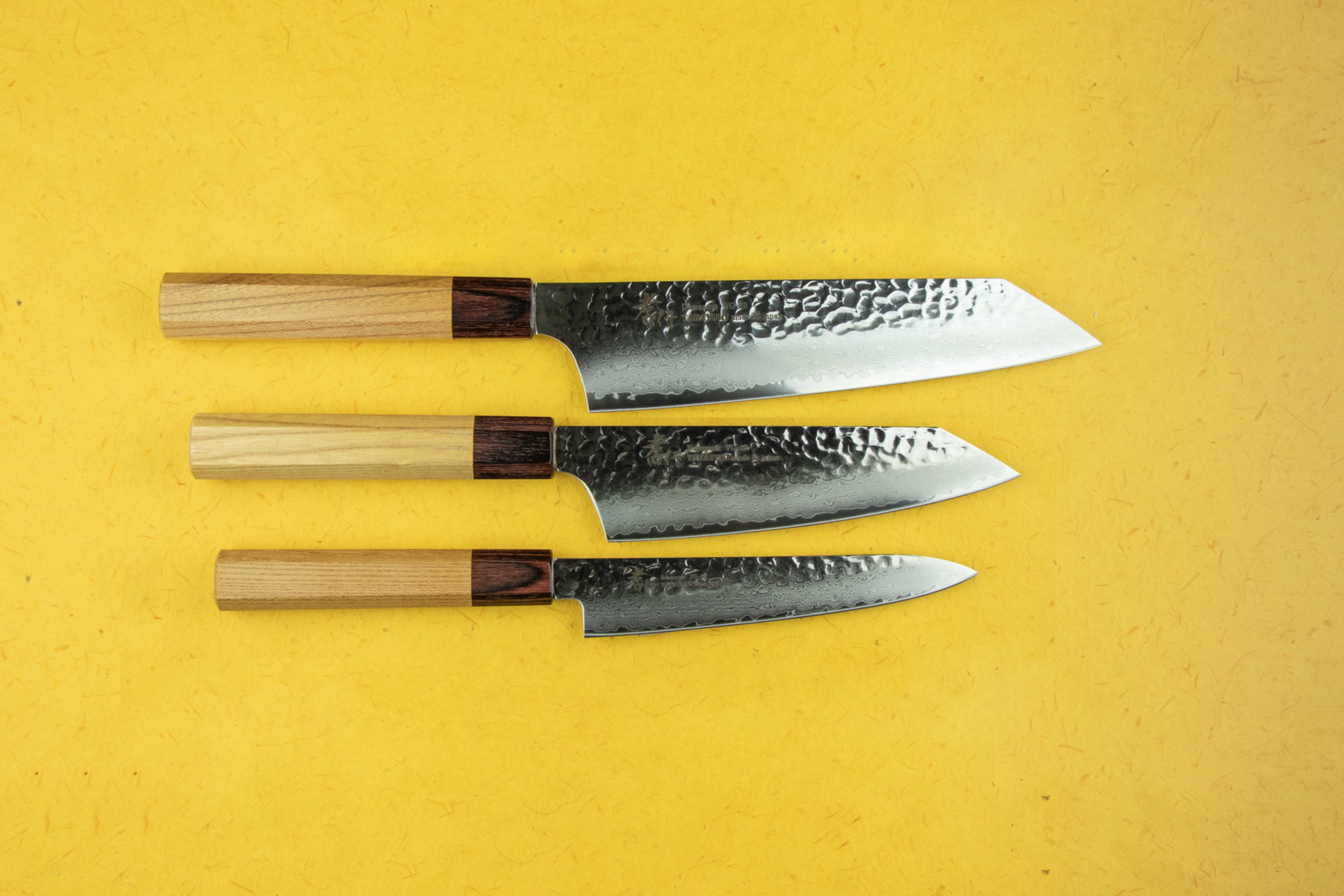 Premium Sakai Takayuki VG10 33-Layer Damascus Steel Knife Set - Japanese Chef Knives for Professional Cooking & Home Kitchen Use - Perfect for Slicing, Dicing & Food Preparation
