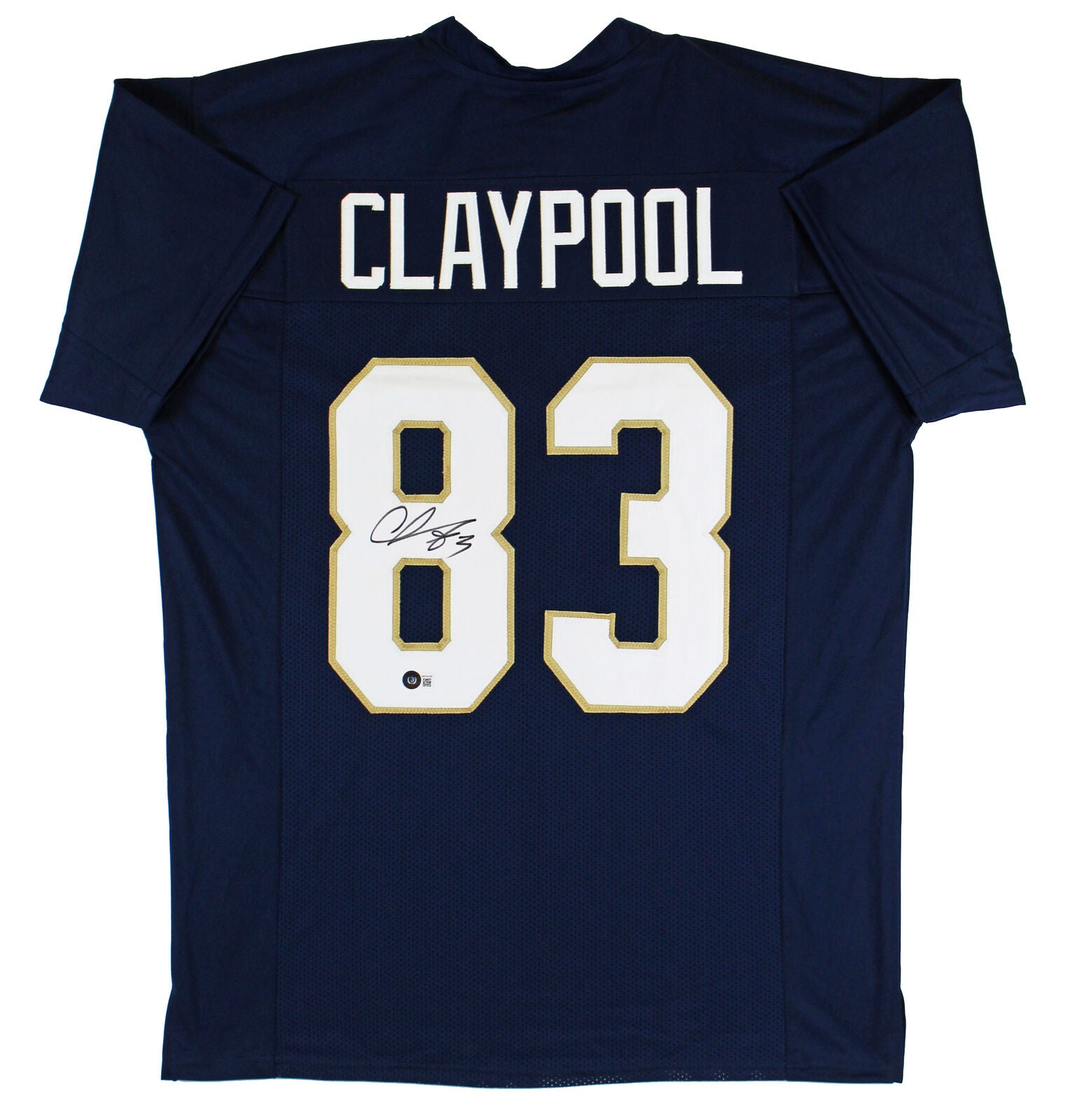 Chase Claypool Autographed Notre Dame Fighting Irish Football Jersey - Blue Home Jersey - Signed Memorabilia for Collectors & Fans - Perfect for Game Day, Sports Decor & Gifts