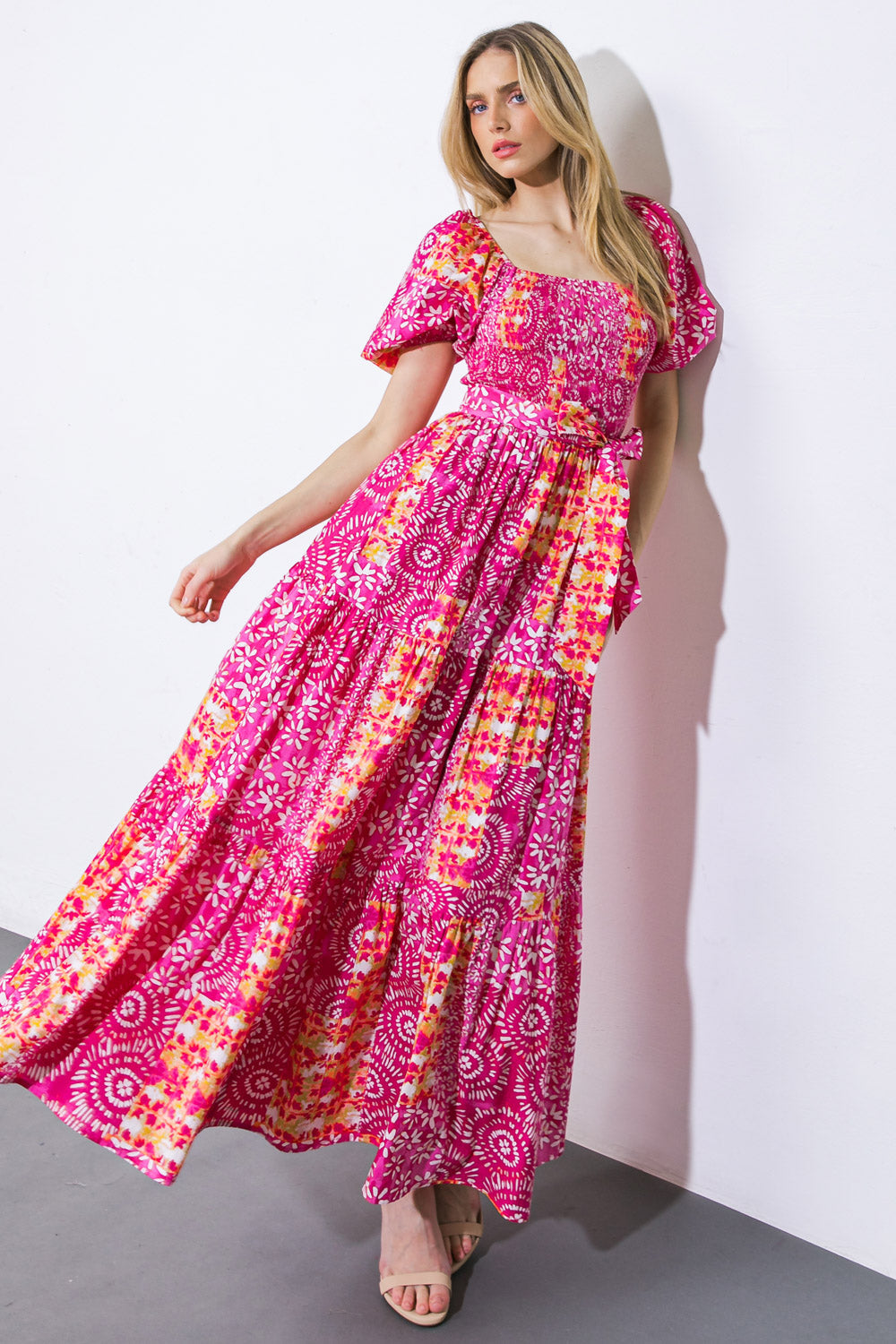 Faith-Inspired Woven Maxi Dress for Women - Elegant Boho Summer Dress for Beach, Wedding & Vacation