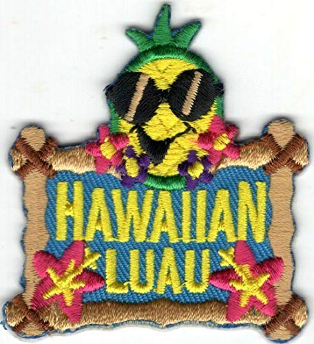 Hawaiian Luau Iron On Patch - Tropical Hawaii Party Decoration for Shirts, Hats & Bags | Perfect for Luau Parties, Beach Events & DIY Crafts