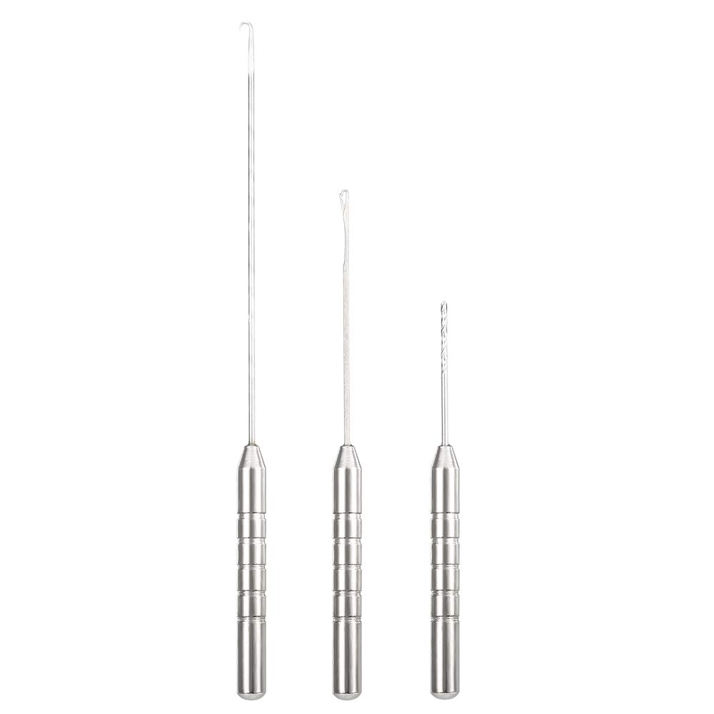 Lepeuxi 3-Piece Fishing Bait Needle Combo Set - Professional Fishing Rig Drill & Carp Baiting Tool Kit for Anglers | Perfect for Freshwater, Saltwater & Ice Fishing Adventures