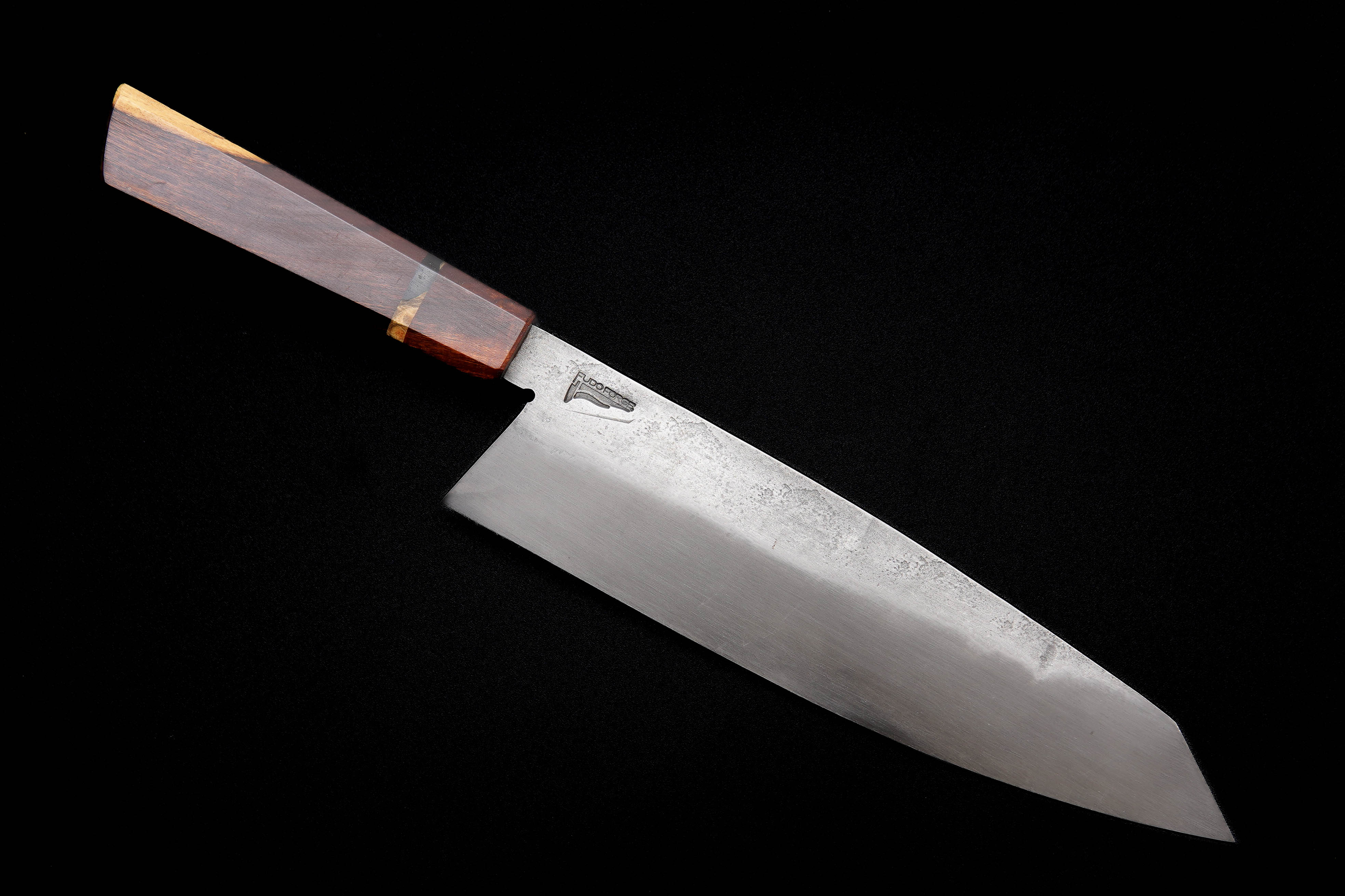 Fudo Forge 210mm Hand-Forged Gyuto Chef Knife - Premium Japanese Kitchen Knife by Master Smith Erich Orris #1323 - Perfect for Sushi, Meat Cutting & Professional Cooking