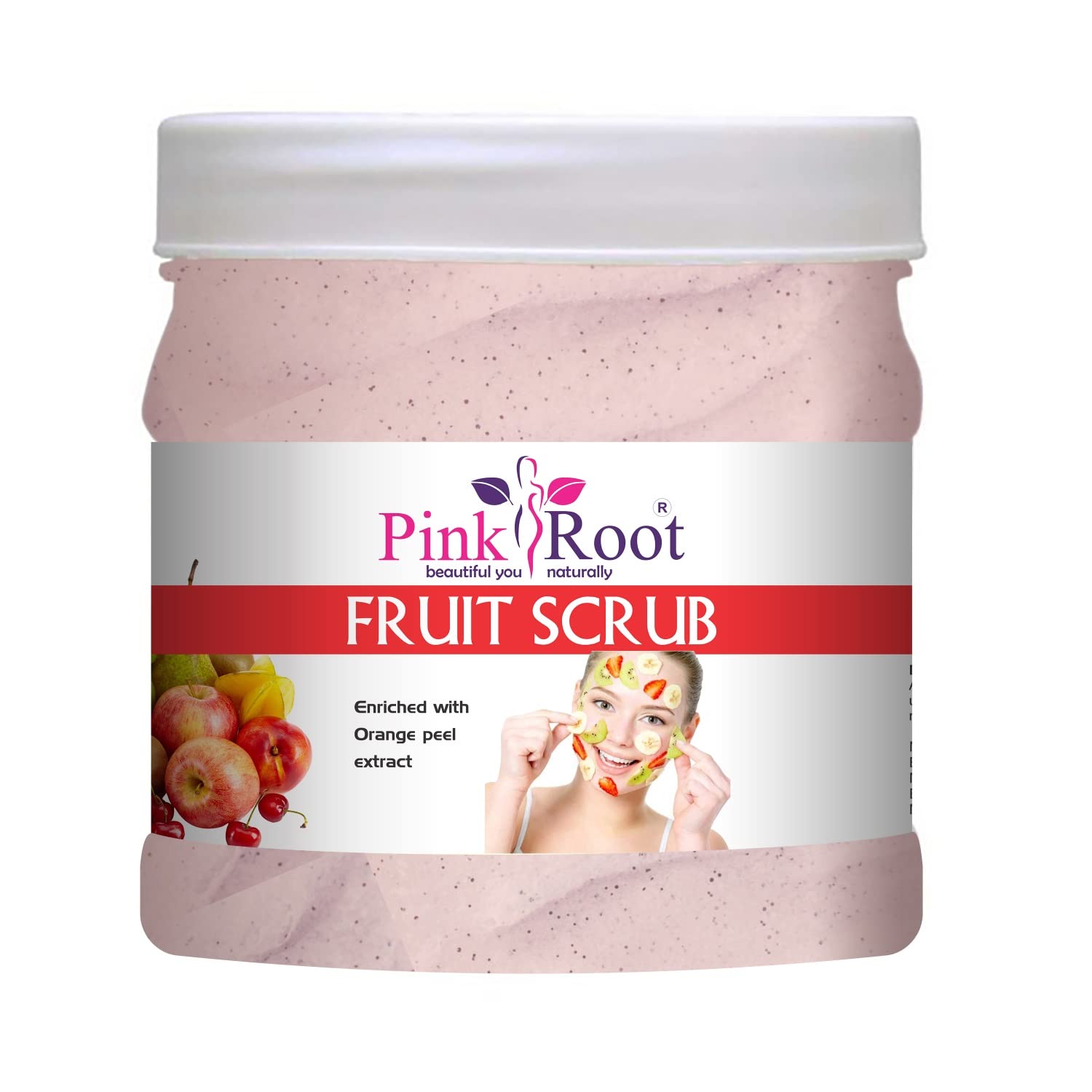 Organic Pink Root Aloe Vera Face Mask & Fruit Scrub Set - 500gm Each for Hydrating, Exfoliating & Brightening Skin | Perfect for Spa Day, Self-Care Routine & Glowing Skin Treatment