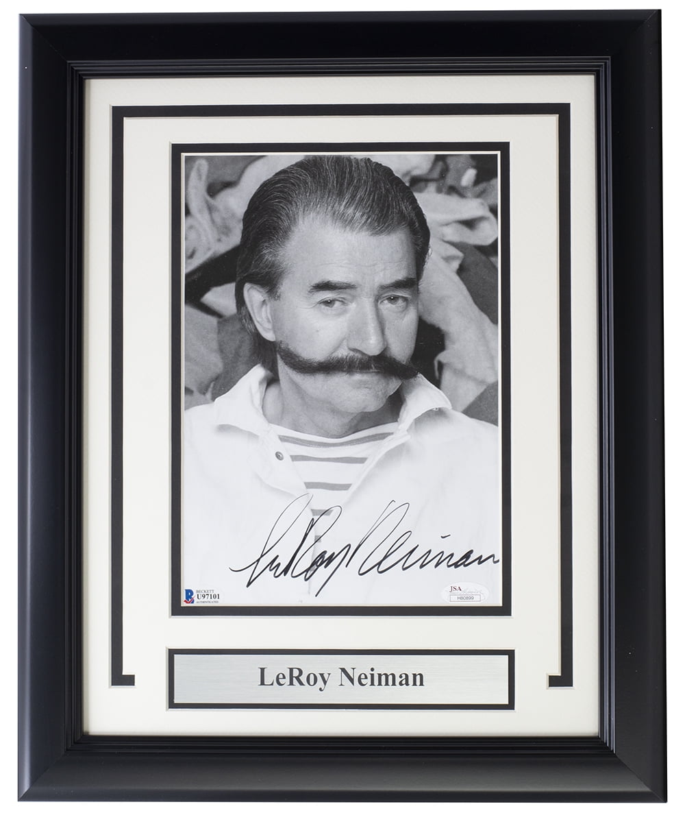 LeRoy Neiman Signed Framed 8x10 Photo - Authentic Collectible Artwork - Perfect for Home Decor, Office Display & Art Collections