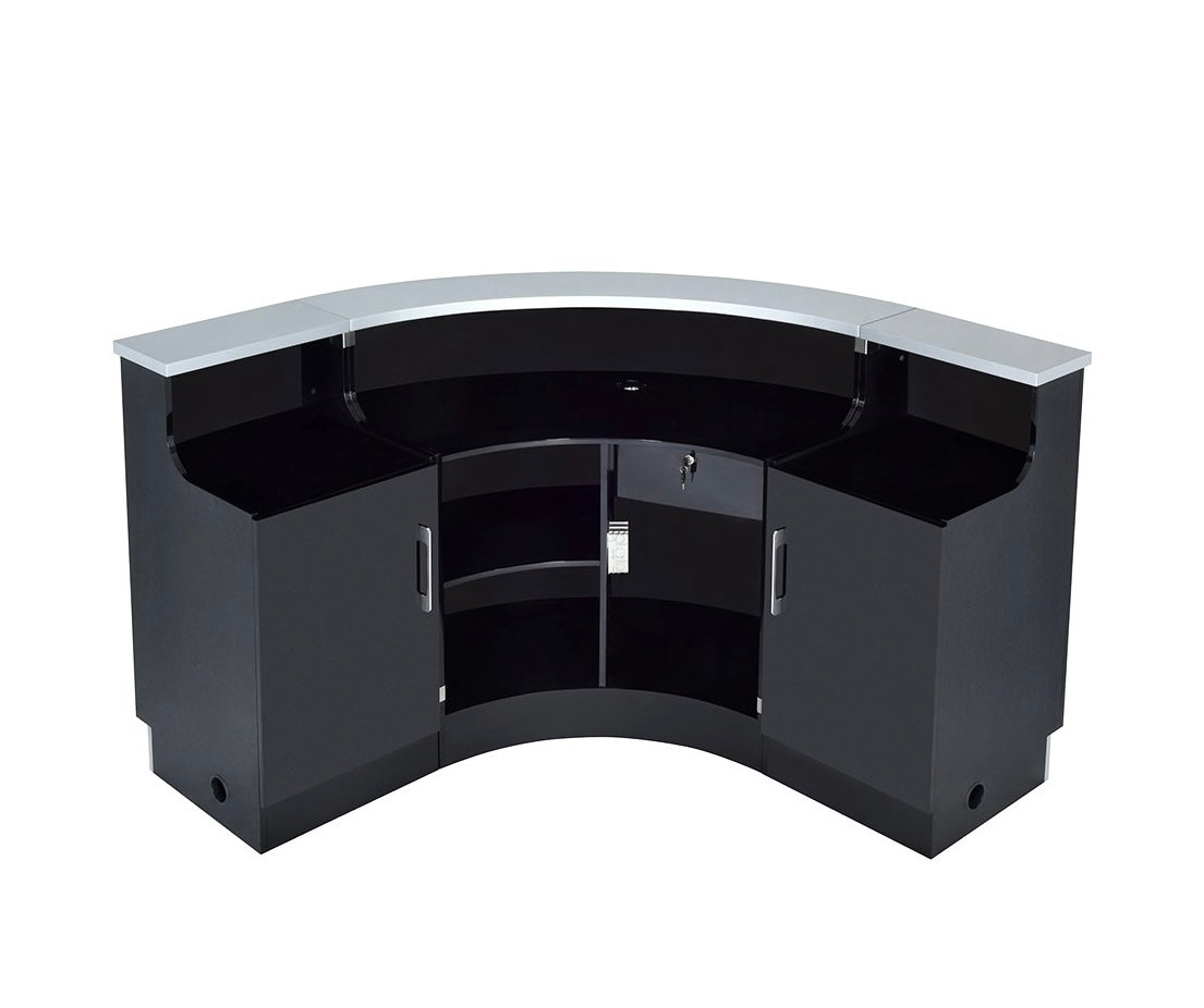 Juno LED Illuminated Reception Desk - Modern Office Lobby Counter with Bright Lighting for Hotels, Clinics & Corporate Spaces
