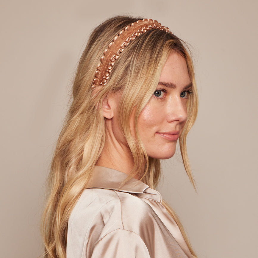 Rafaela Elegant Organza Headband for Women - Wedding, Party, Special Occasion Hair Accessory - Perfect for Brides, Bridesmaids, and Formal Events