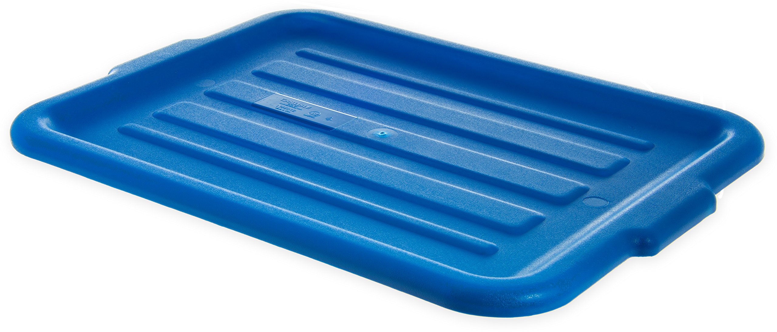 **Carlisle FoodService Comfort Curve™ Ergonomic Wash Basin Tote Box Lid - Universal Fit, Blue (Pack of 12) - Durable & Stackable for Restaurant, Kitchen & Food Service Use**