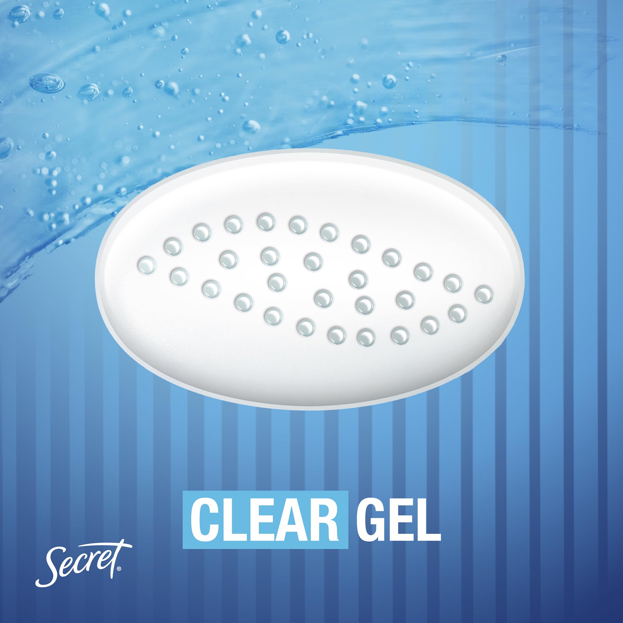 Secret Outlast Antiperspirant Deodorant for Women - 72-Hour Sweat & Odor Protection with pH-Balancing Minerals, Clear Gel, Completely Clean Scent, 3.4 oz - Ideal for Gym, Work & Daily Freshness
