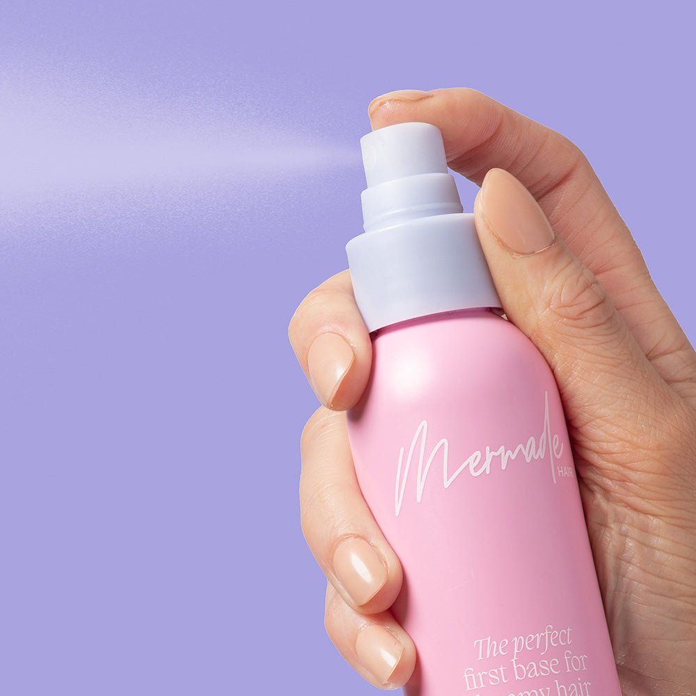 Mermade Hair Styling Primer 100ml - Heat Protectant & Frizz Control for Smooth, Shiny Hair - Perfect for Blowouts, Styling & Daily Hair Care