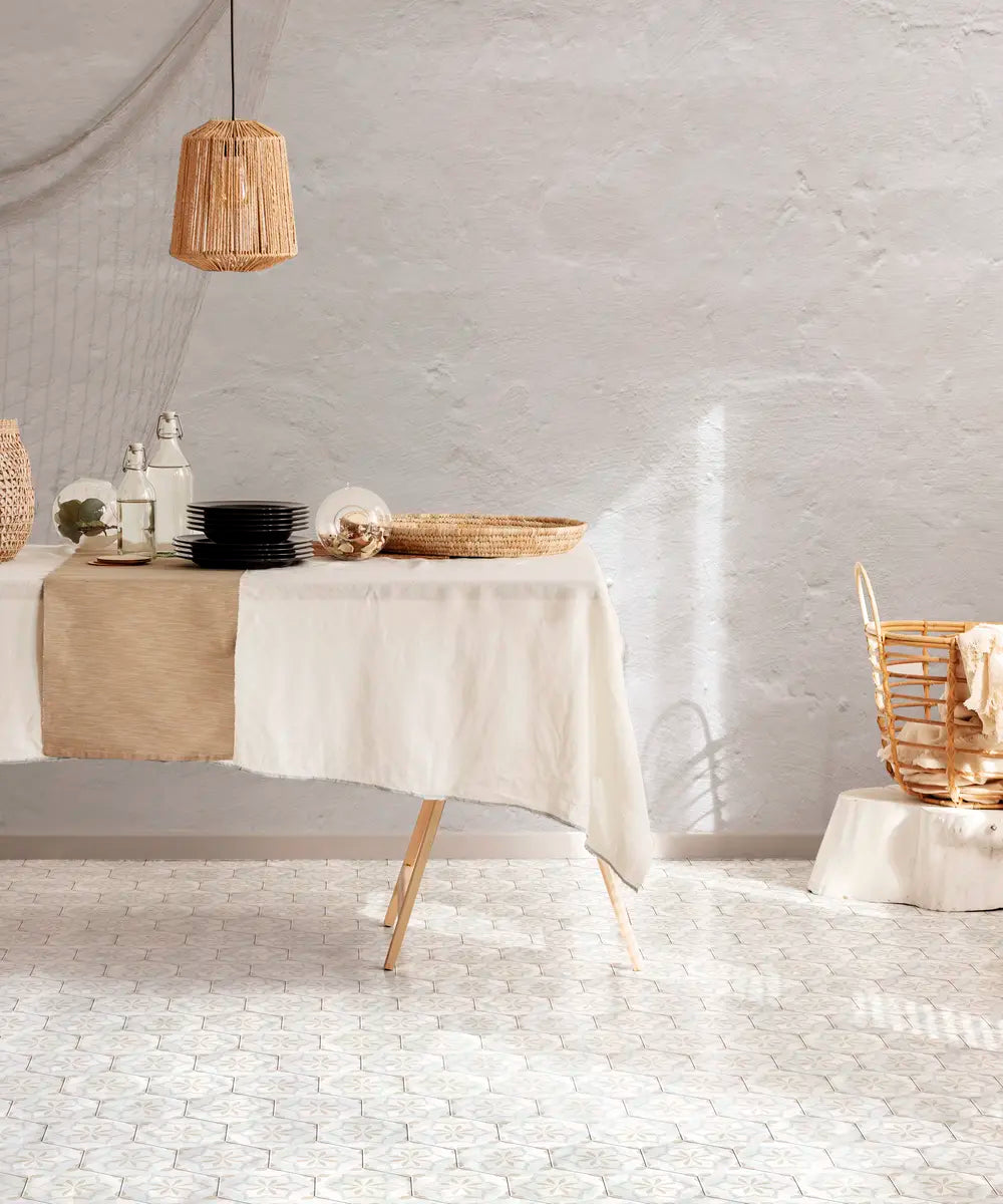 Fez Collection: Zellige-Inspired 2x6 Glossy Ceramic Wall Tiles in Ivory - Perfect for Kitchen Backsplash, Bathroom Accent Walls & Mediterranean-Style Home Decor