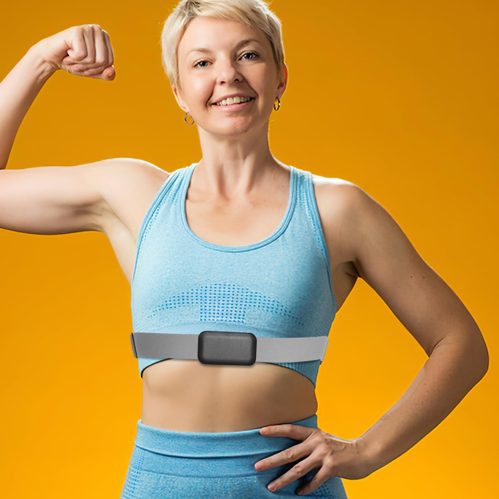 TOVINANNA Replacement Heart Rate Monitor Strap - Adjustable Soft Chest Strap for Fitness Trackers & Smartwatches - Perfect for Running, Cycling & Gym Workouts