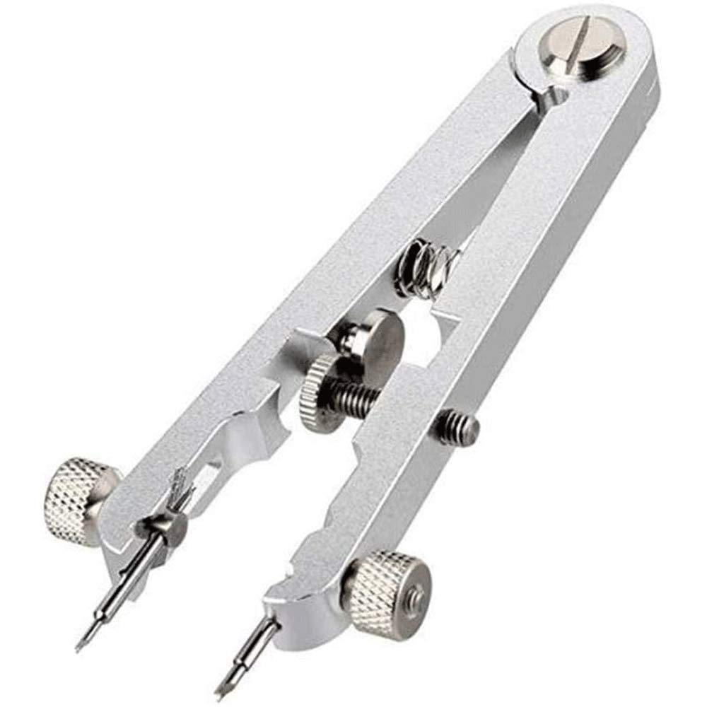 Professional Watch Spring Bar Tool Kit - Watch Repair Tool with Ear Pliers & V-Shaped Watch Strap (Includes 4 Needles) - Silver Watch Band Remover - Perfect for Watch Repair, Maintenance & DIY Watchmaking at Home