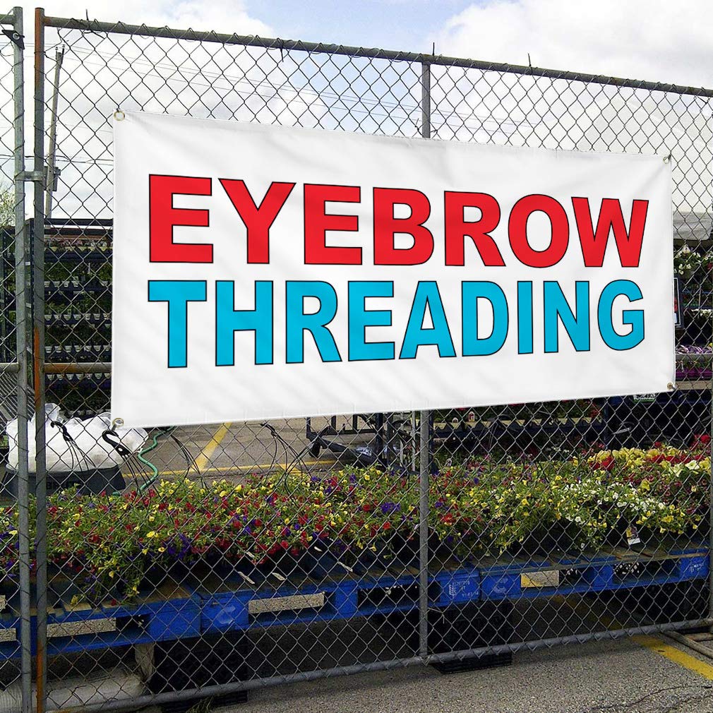 Custom Vinyl Banners 48x96 Inches - Weatherproof Outdoor Yard Signs with 8 Grommets for Eyebrow Threading, Healthcare, Industrial & Business Use | Red & Blue Options in Multiple Sizes - Perfect for Events, Advertising & Storefront Displays