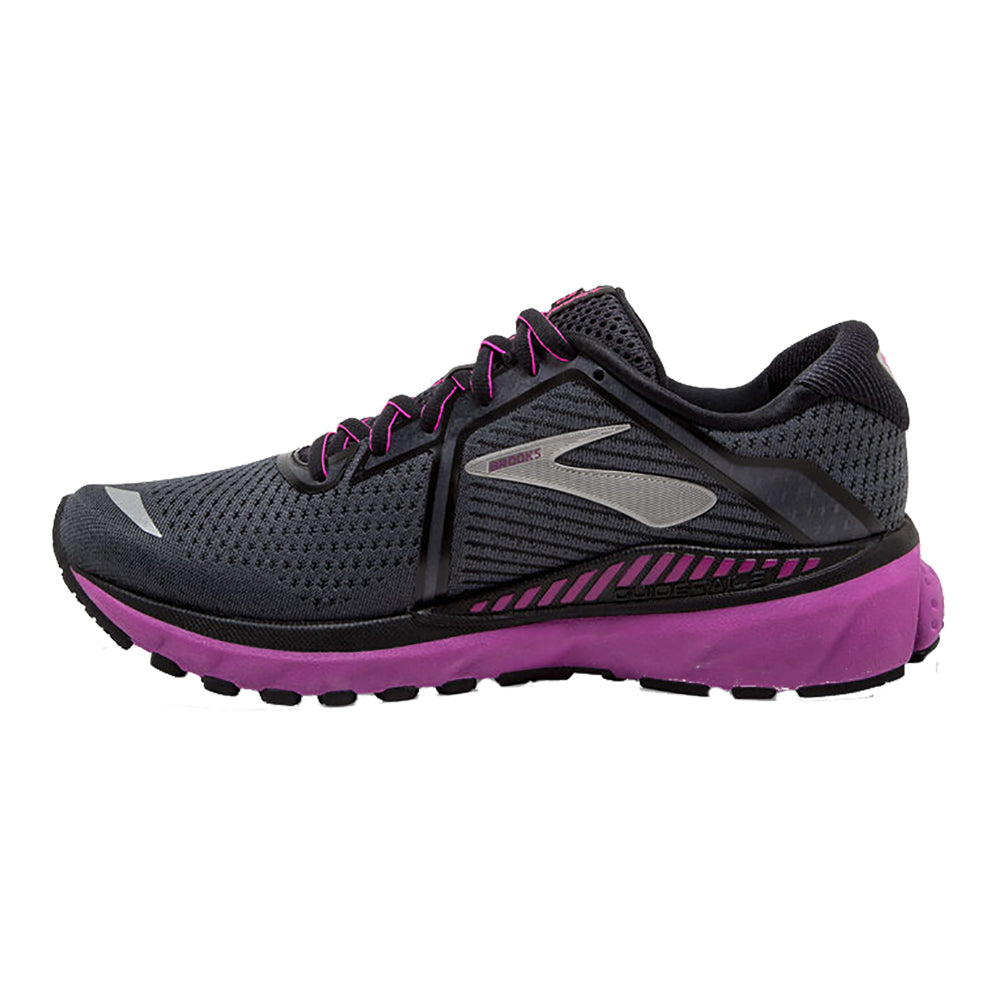 Brooks Adrenaline 20 Women's Running Shoes - Lightweight Cushioned Support for Jogging, Gym Workouts & Everyday Wear (Ebony/Black)