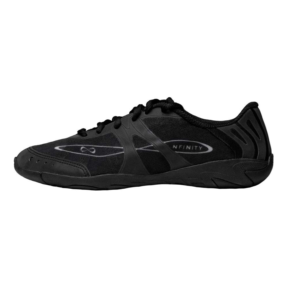 Nfinity Vengeance Black Cheer Shoes for Women & Youth – Lightweight Breathable Sneakers for Cheerleading, Gymnastics & Sports Training – Perfect for Competitions, Practice & Team Performances