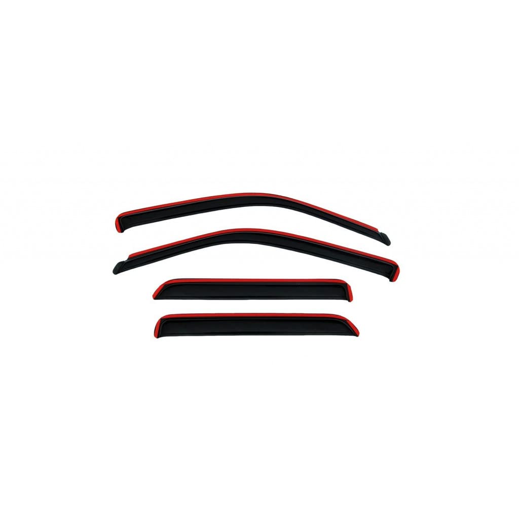 AVS For Ford Explorer Sport Trac 2001-2005 Ventvisor In-Channel Front & Rear 4pc Set - Smoke Tinted Window Deflectors for Rain Protection & UV Blocking - Perfect for Off-Roading, Camping & Daily Driving
