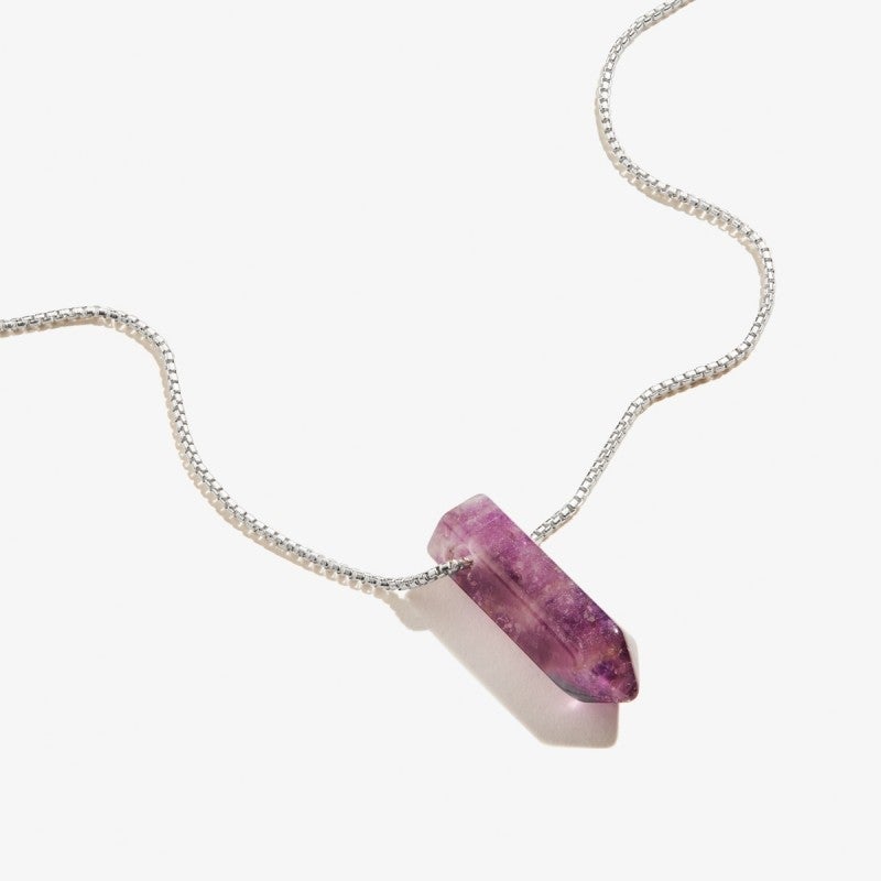 Natural Amethyst Gemstone Necklace for Women - Healing Crystal Jewelry Gift for Birthday, Valentine's Day | Spiritual Protection & Stress Relief
