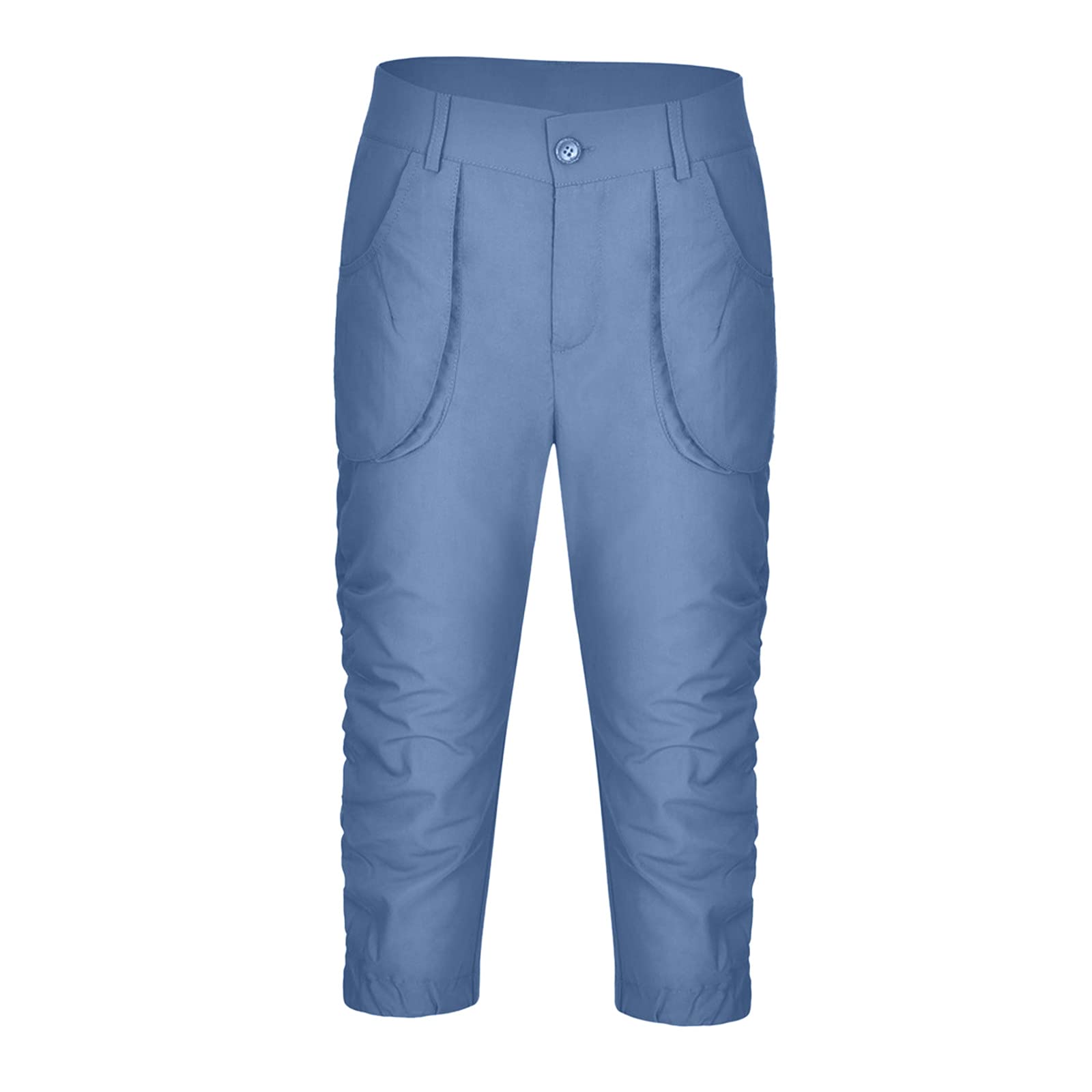 ZYXTIM Women's Plus Size Stretch Cargo Capri Pants - High Waisted Outdoor Hiking & Work Utility Joggers with Pockets - Perfect for Hiking, Camping, Travel & Casual Wear