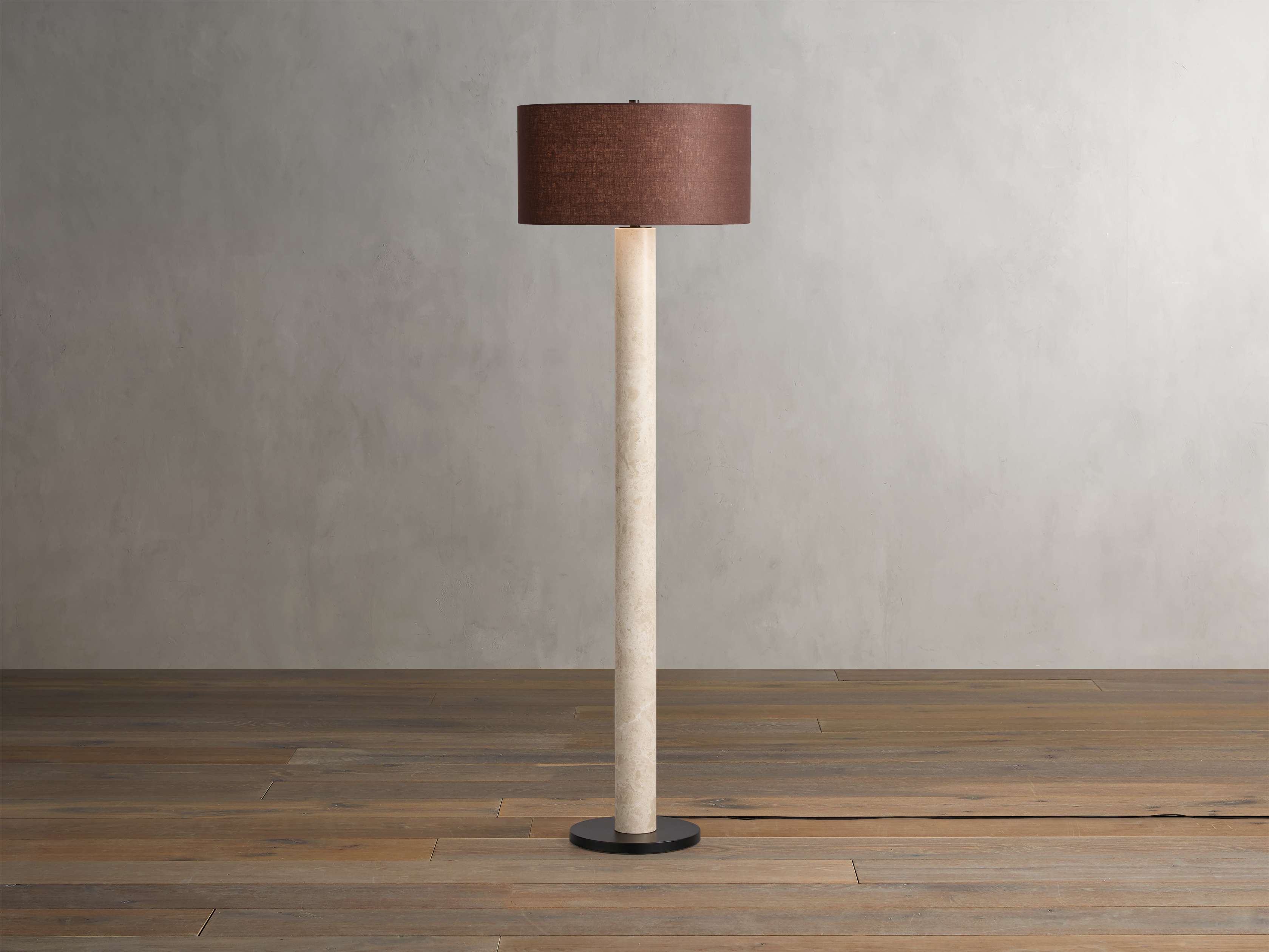 Brixton Modern Floor Lamp - Adjustable Height LED Standing Light for Living Room, Bedroom & Office - Warm White & Cool White Dimmable Reading Light - Perfect for Home Decor, Study & Relaxation