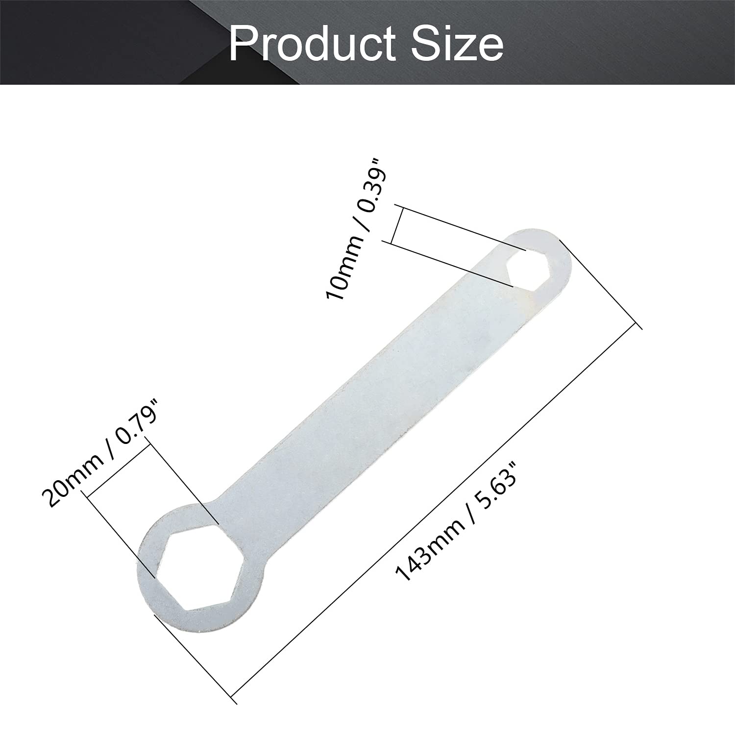 Utoolmart 5Pcs Universal Angle Grinder Wrench Set - Double Ended Box Hex Wrench & Hexagon Spanner for Angle Grinders & Circular Saws - Perfect for Metalworking, Woodworking & DIY Projects