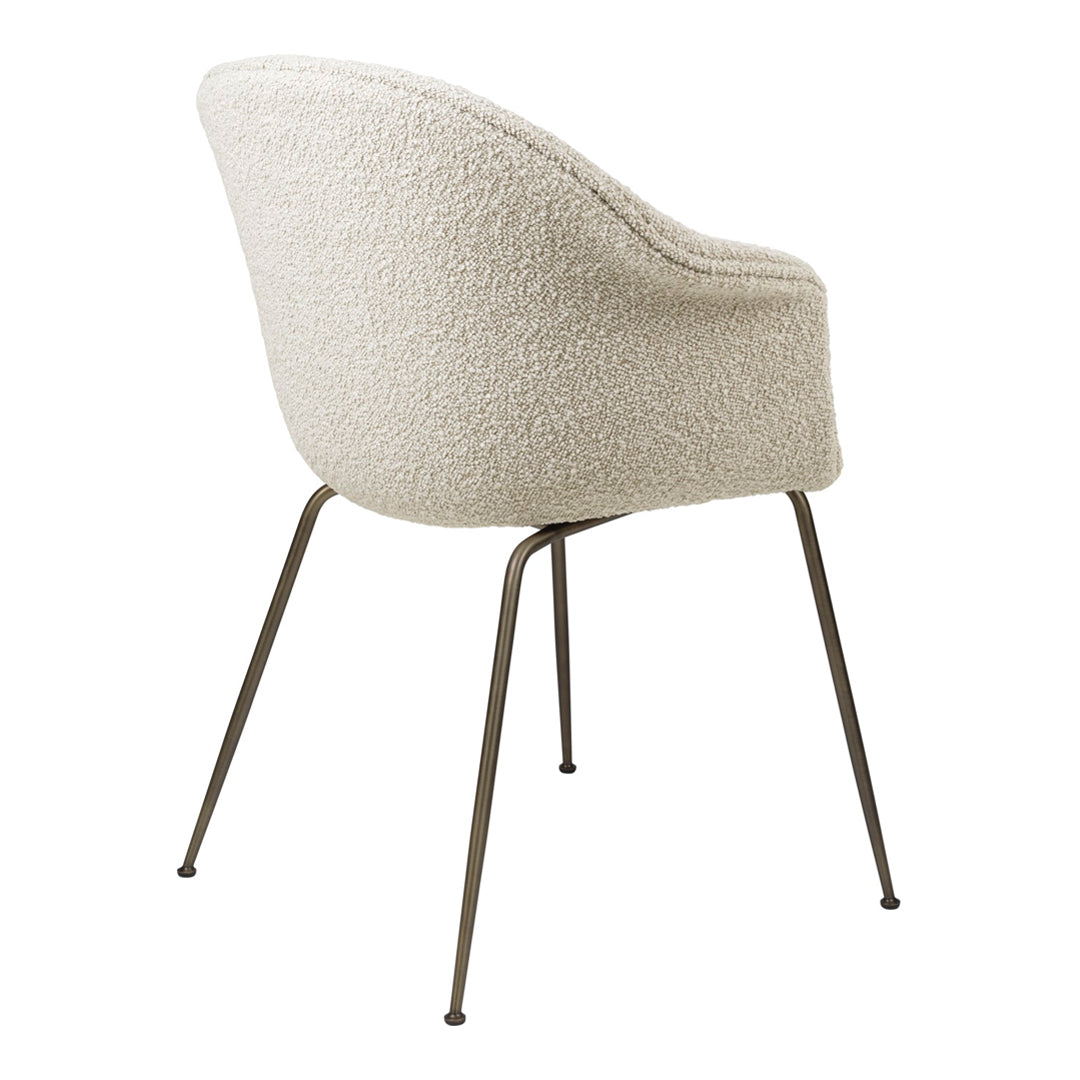 Bat Dining Chair with Conic Base - Fully Upholstered Modern Kitchen & Dining Room Furniture for Home Decor
