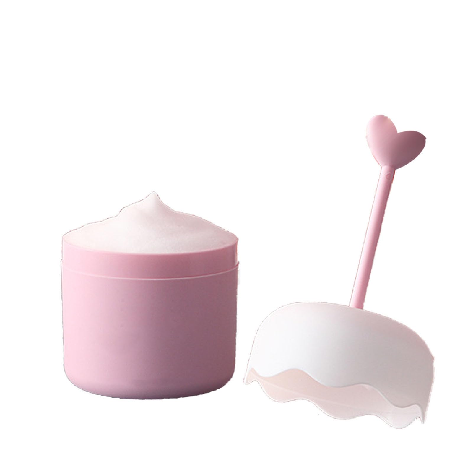 Portable Electric Facial Cleanser Foam Maker - Travel-Friendly Bubble Foaming Device for Deep Cleansing | Perfect for Shower, Skincare Routine & On-The-Go Use (Pink)