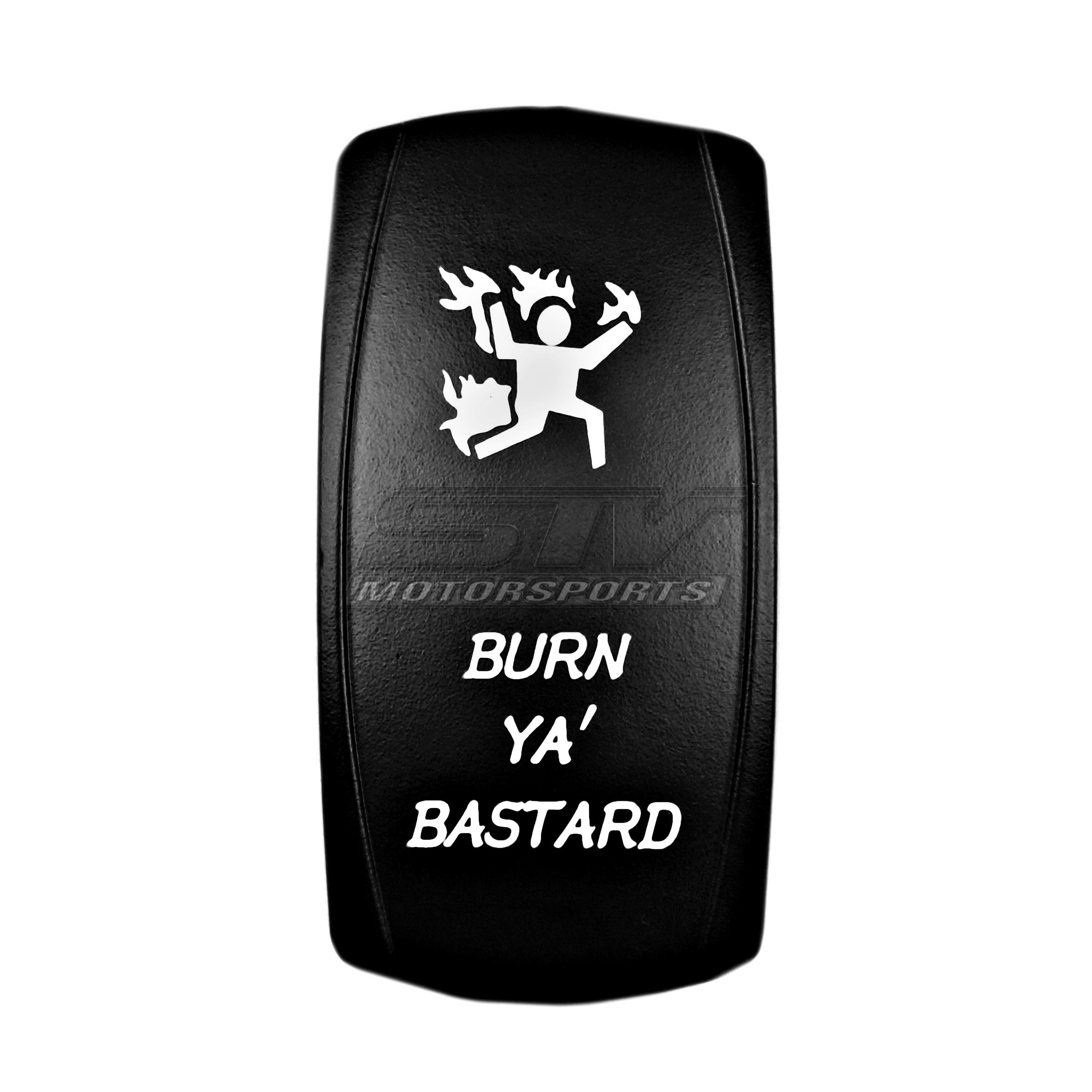 STV Motorsports® Laser Blue Rocker Switch - 20A 12V On/Off LED Light for Cars, Boats & RVs - Durable Electrical Toggle Switch with Bright Blue Illumination - Perfect for Off-Road Vehicles, Marine Applications & Automotive Customization