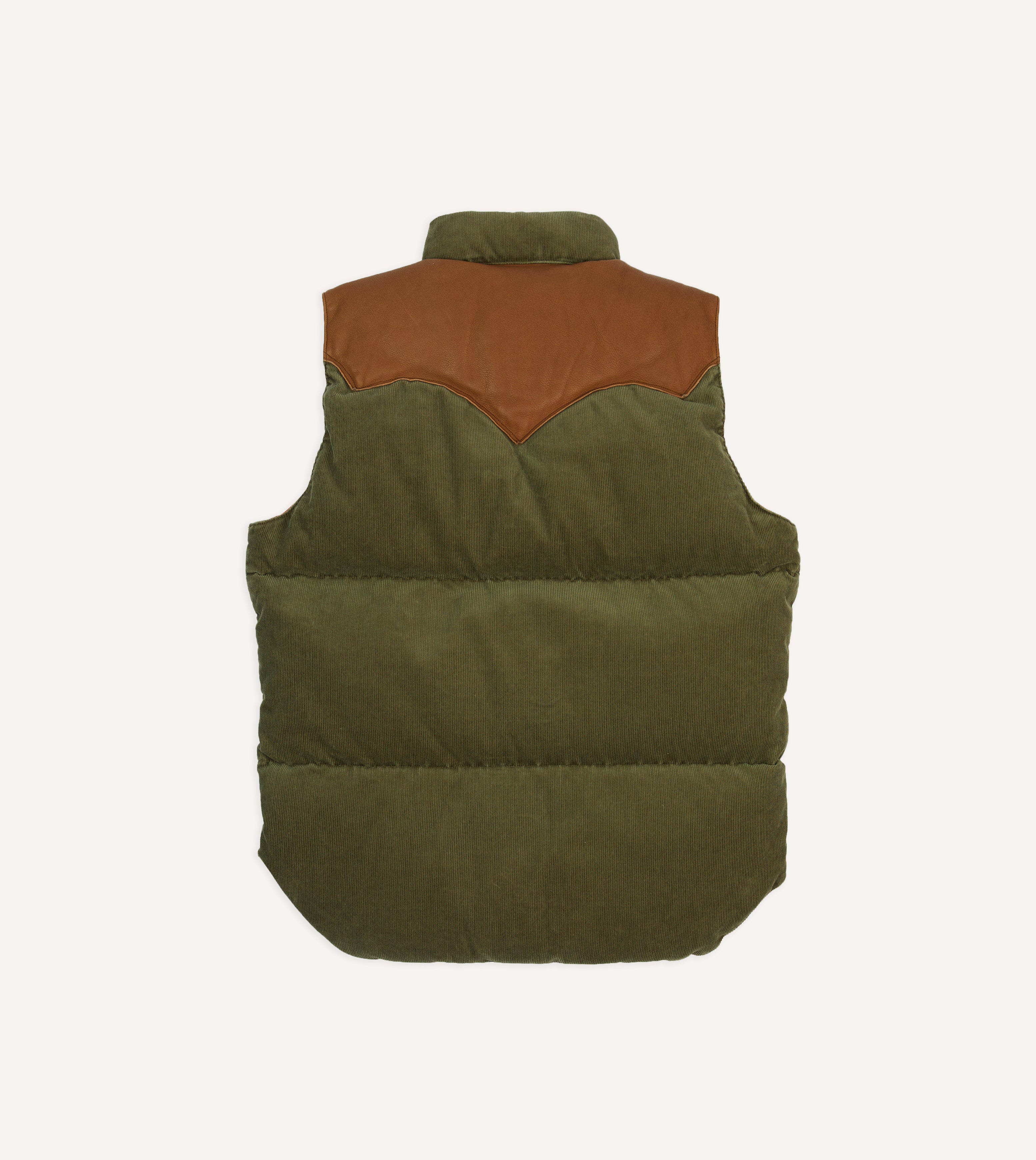 Rocky Mountain Featherbed Drake's Olive Corduroy Christy Down Vest - Warm Winter Layering for Outdoor Adventures & Casual Style