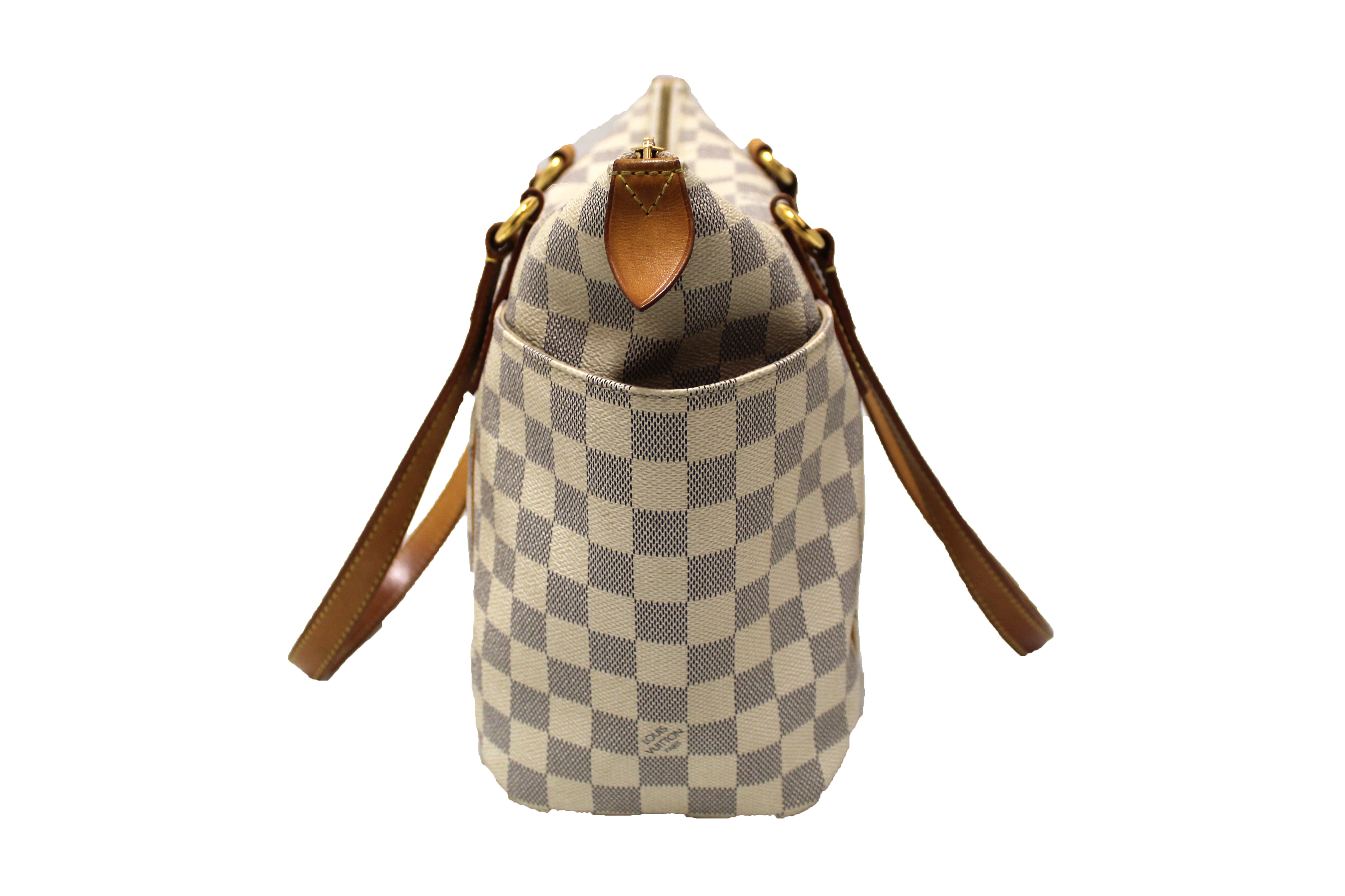 Authentic Louis Vuitton Damier Azur Totally PM Shoulder Tote Bag - Luxury Designer Handbag for Women, Perfect for Work, Travel & Everyday Use