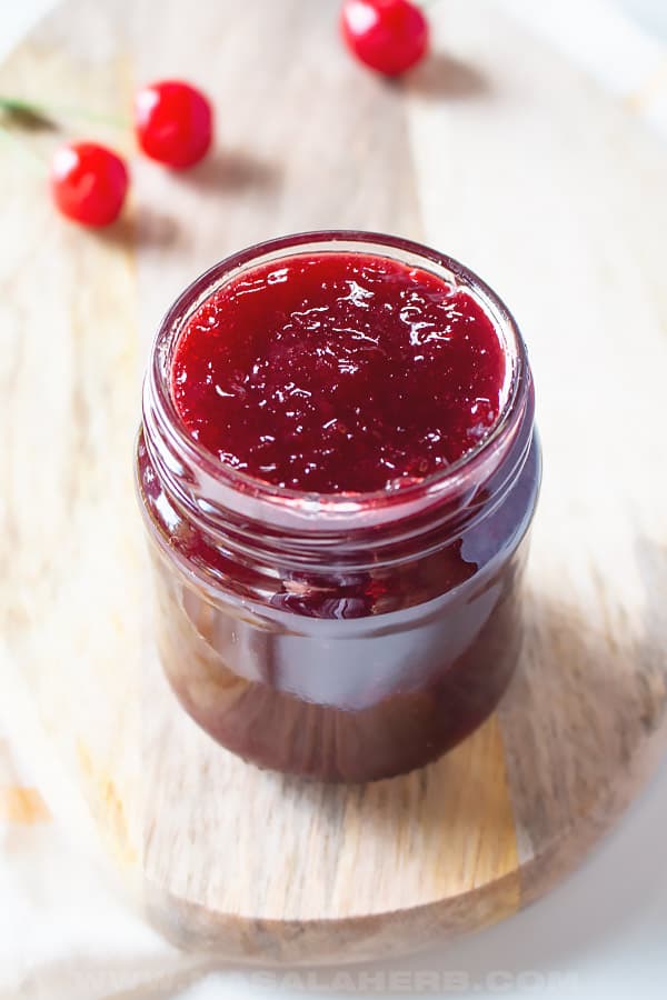 Premium Turkish Sour Cherry Jam - 400g Jar | All-Natural Fruit Spread for Breakfast, Desserts & Baking | Gluten-Free & Vegan-Friendly