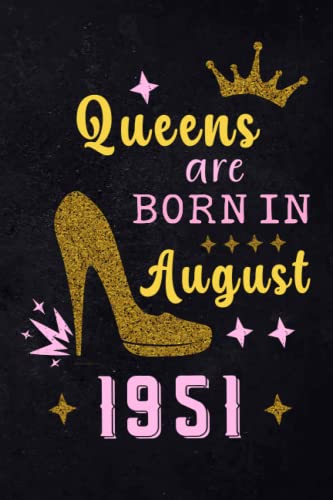 71st Birthday Gifts for Women Born in August 1951 - Funny Turning 71 Notebook Journal for Mom, Grandma, Daughter | Unique Alternative to Birthday Card | Perfect for Milestone Celebrations & Keepsake Memories