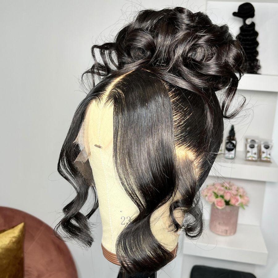 WOWANGEL Skinlike Real HD Full Lace Wig - Body Wave Human Hair Wig with Natural Hairline for Women | Perfect for Daily Wear, Cosplay & Special Occasions