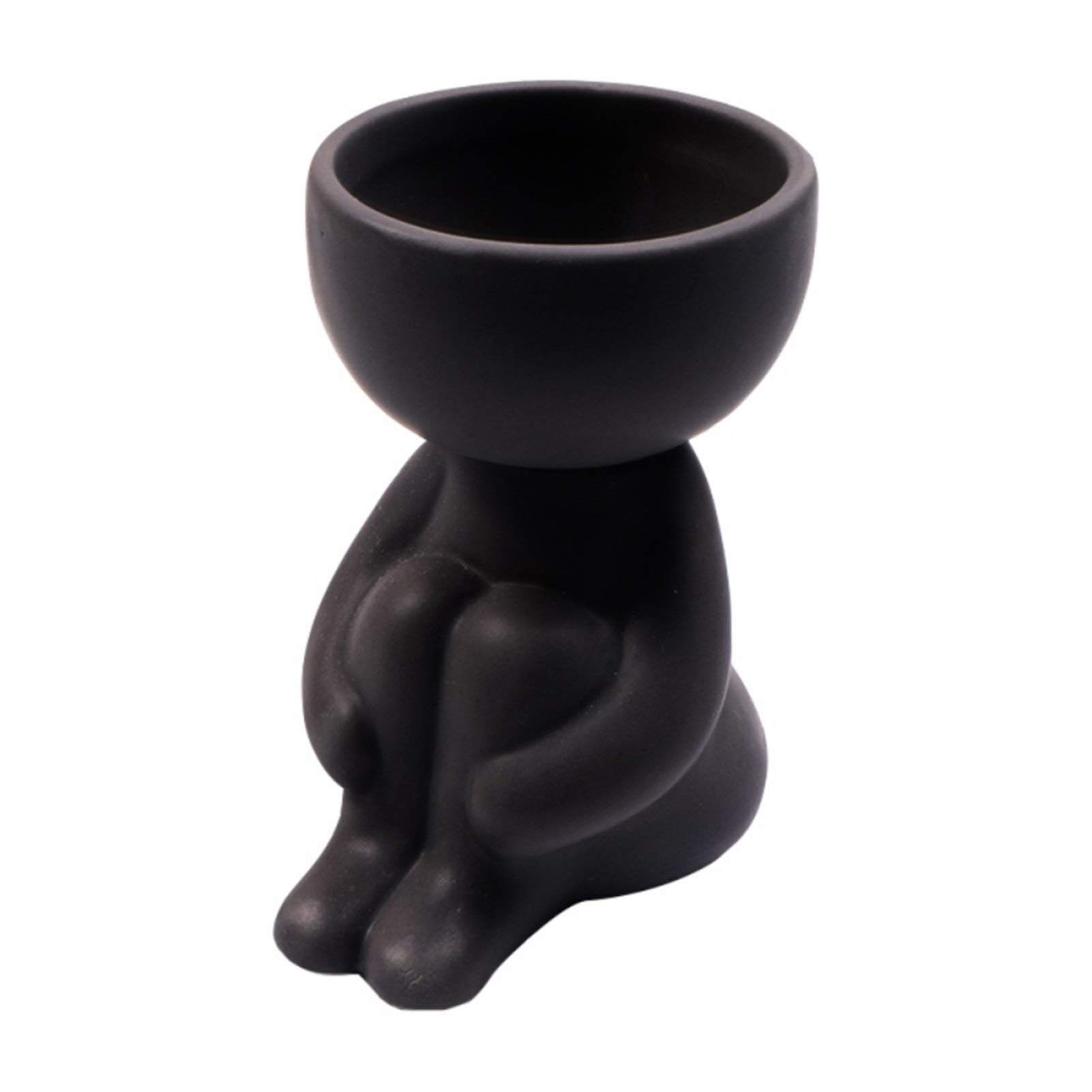Creative Humanoid Ceramic Flower Pots for Succulents - Home, Garden, Office & Desktop Decoration - Perfect for Indoor Plants, Gift Ideas & Workspace Decor (Color: C)