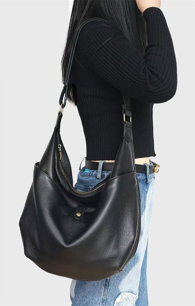 Everyday Slouchy Shoulder Bag for Women - Stylish Crossbody Purse with Adjustable Strap - Perfect for Work, Travel & Shopping