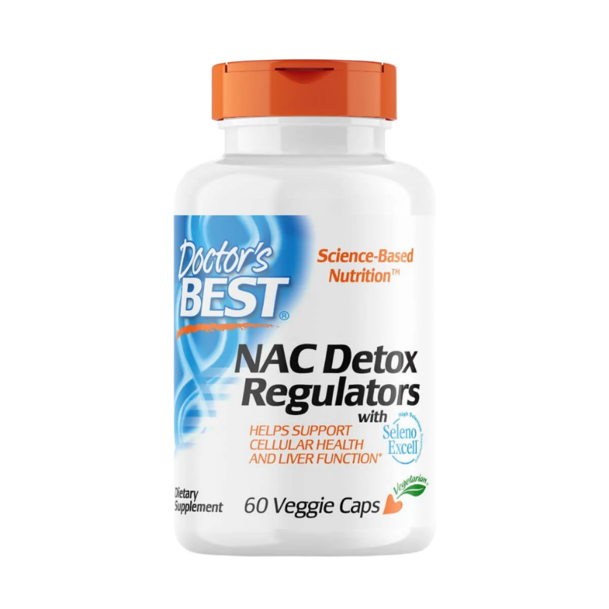 Doctor's Best NAC Detox Regulators 60 Veggie Capsules - Supports Liver Health & Antioxidant Protection - Perfect for Daily Detox & Immune Support