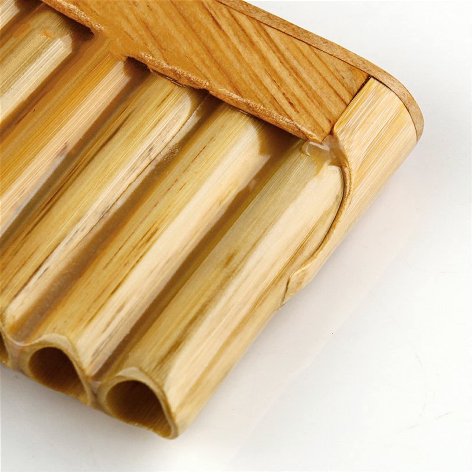 22 Pipe Pan Flute - Natural Reed Handmade Woodwind Instrument in G Key (Right Color) | Perfect for Music Lovers, Meditation & Relaxation
