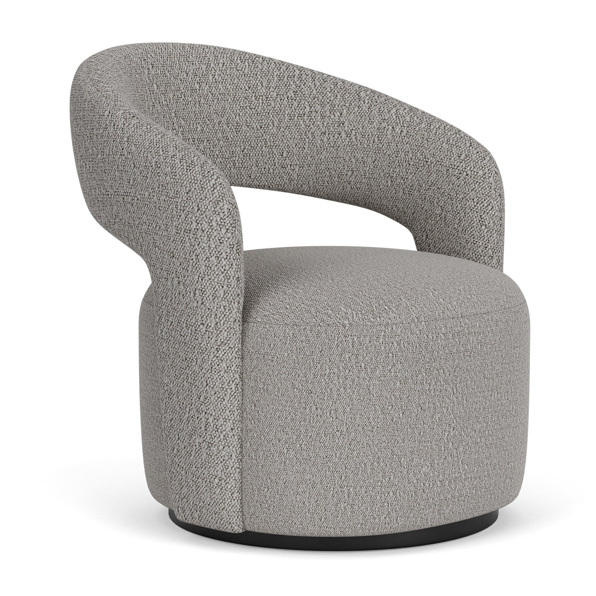 Modern Boucle Swivel Armchair - 360° Rotating Accent Chair with Soft Velvet Fabric, Mid-Century Style Living Room Furniture for Home Office, Lounge, Bedroom & Reading Nook