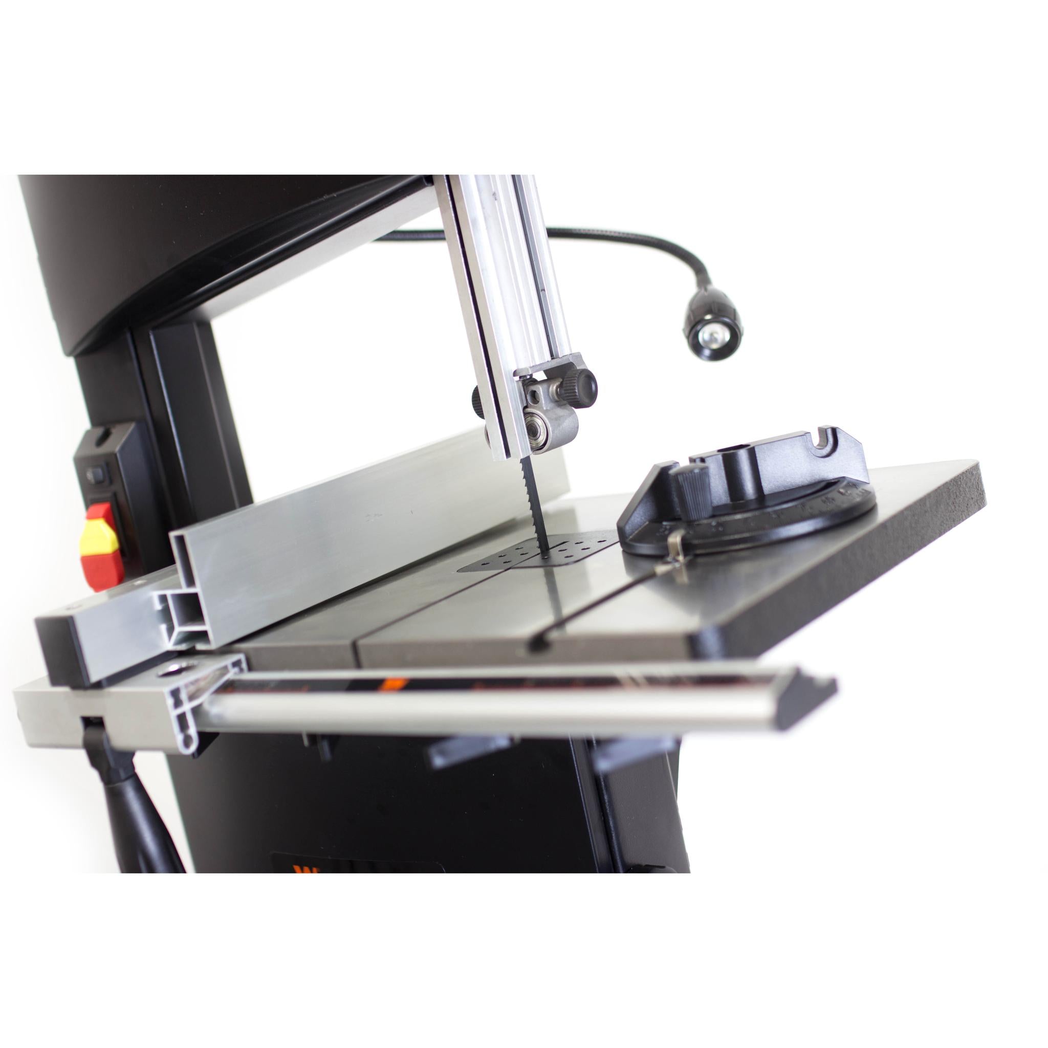 WEN BA3962 10-Inch Band Saw with Stand - 3.5 Amp 2-Speed Power Tool with Work Light for Woodworking & Metal Cutting | DIY Projects & Professional Workshop Use
